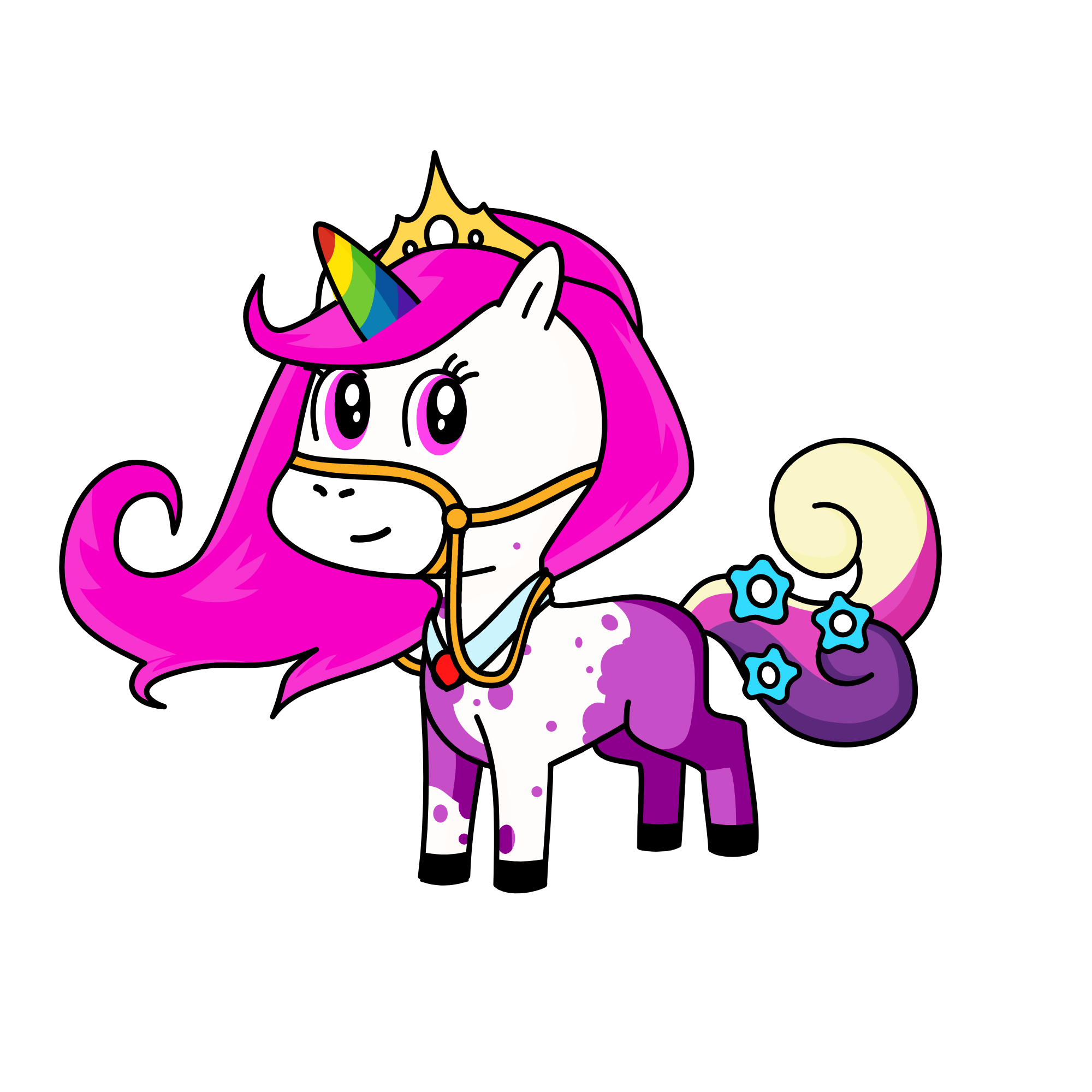cuty pink, the unicorn