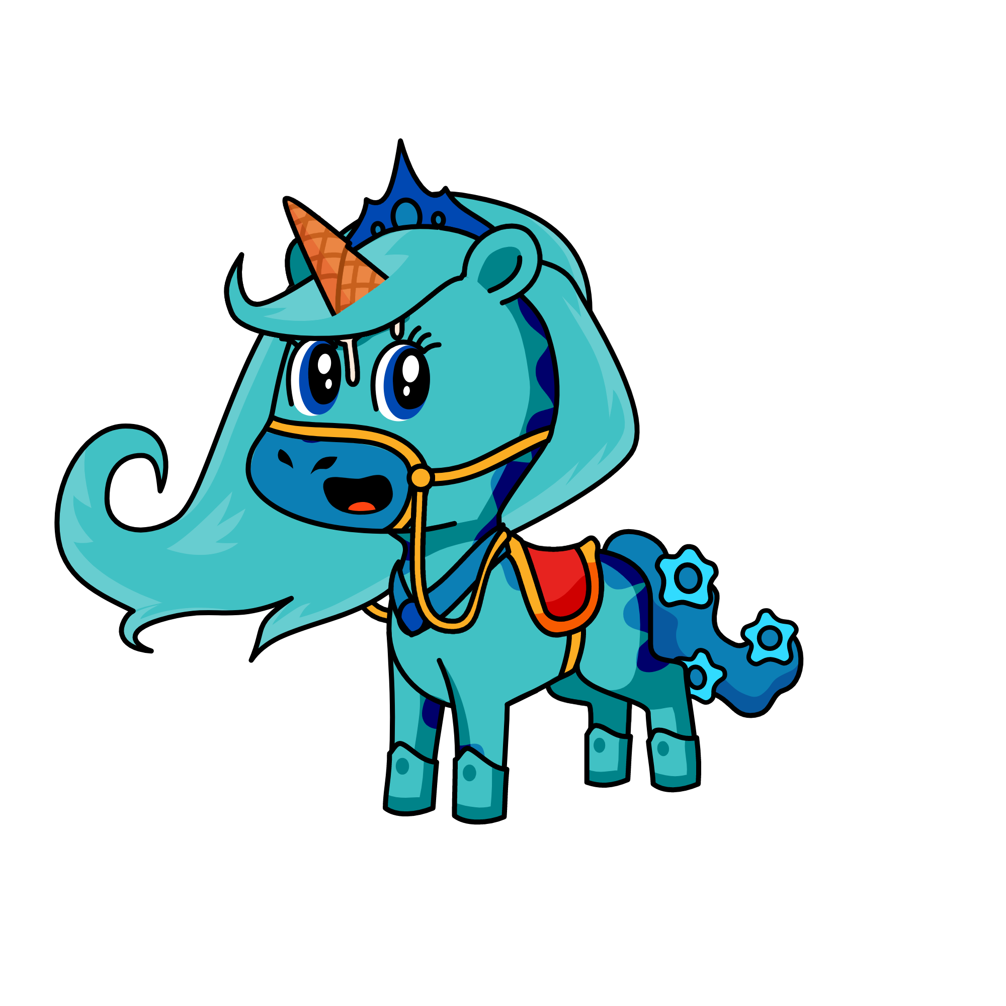 blueweya, the unicorn