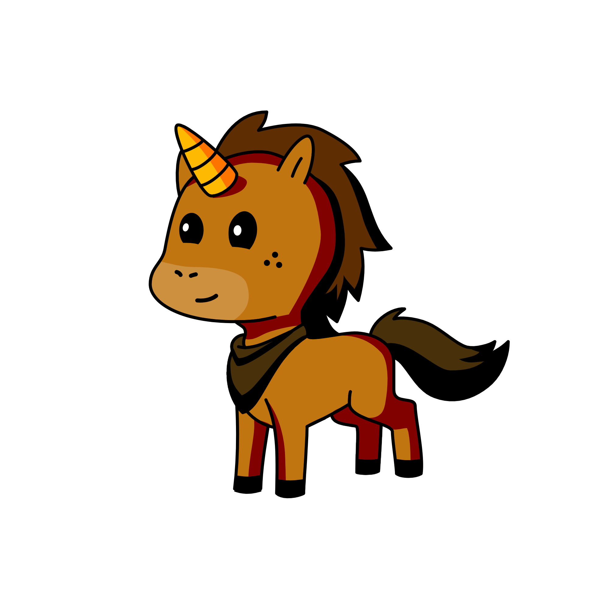 Chocalte, the unicorn