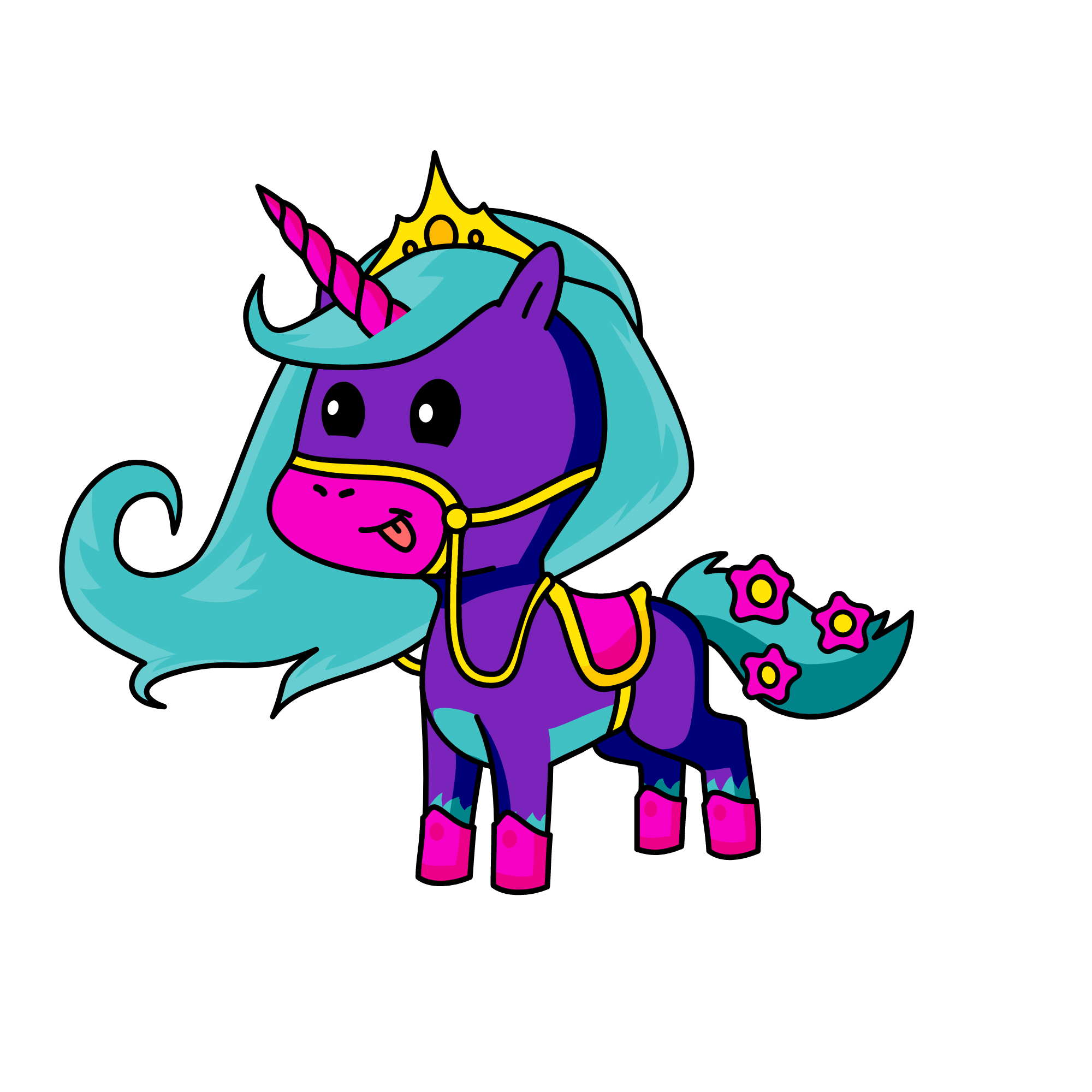 Violet, the unicorn