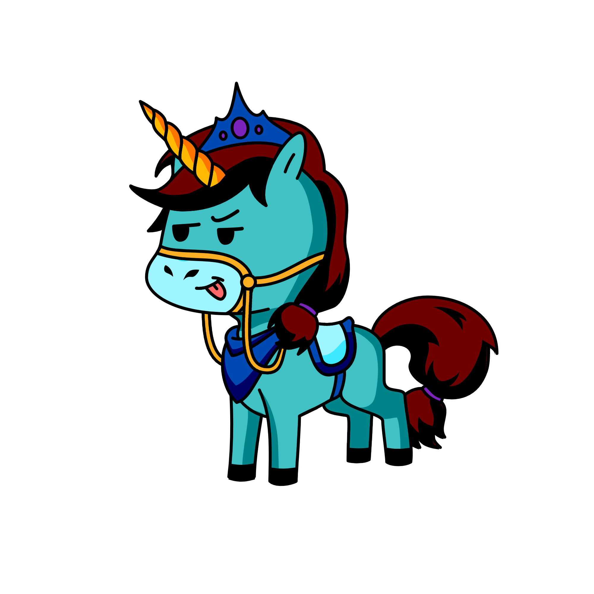 bluesh, the unicorn