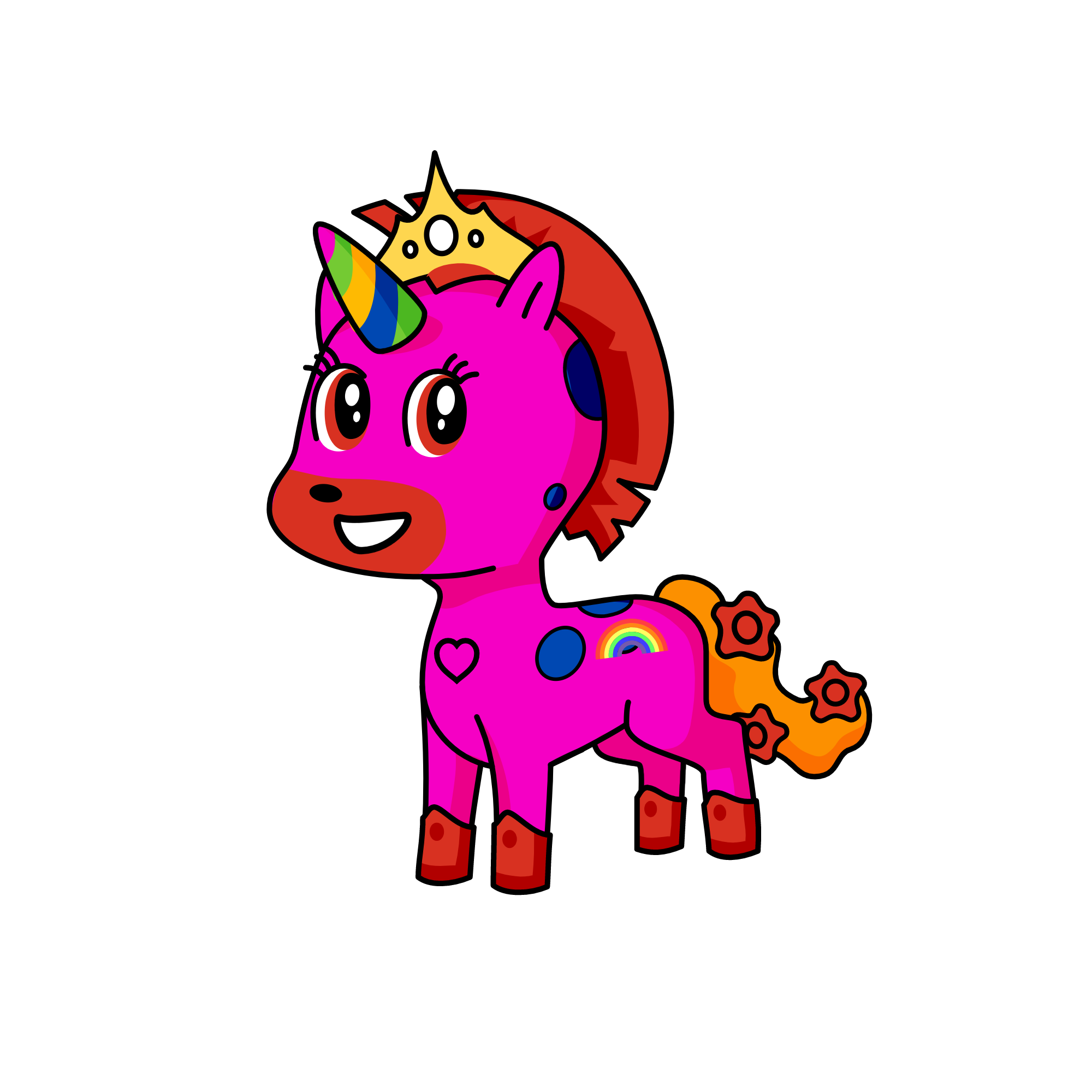 Princess Delila, the unicorn