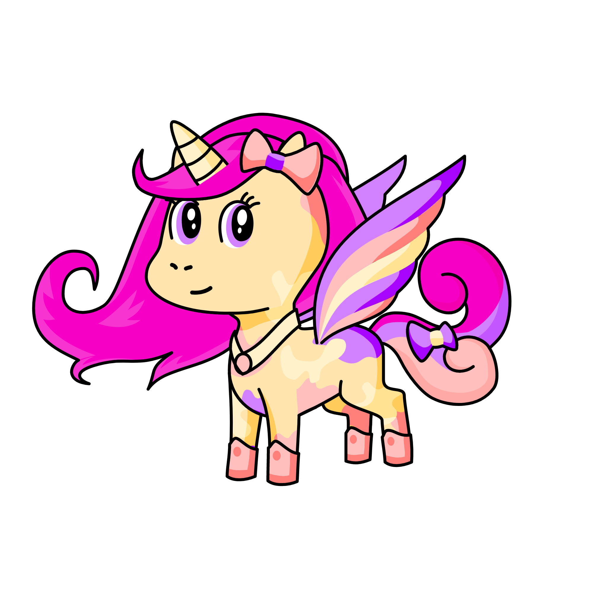 Name: Princess flower nickname: dreamy , the unicorn