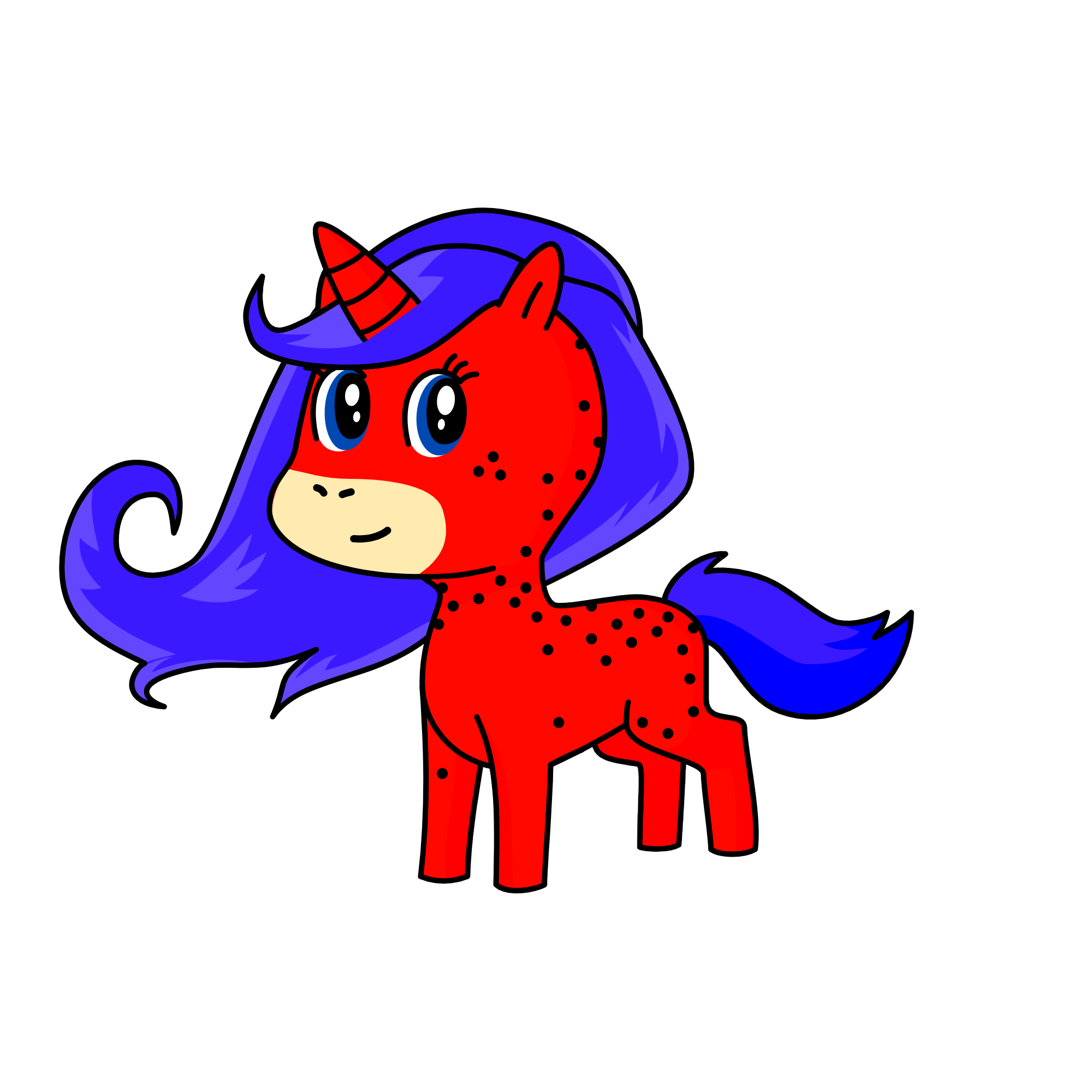 Ladybug, the unicorn