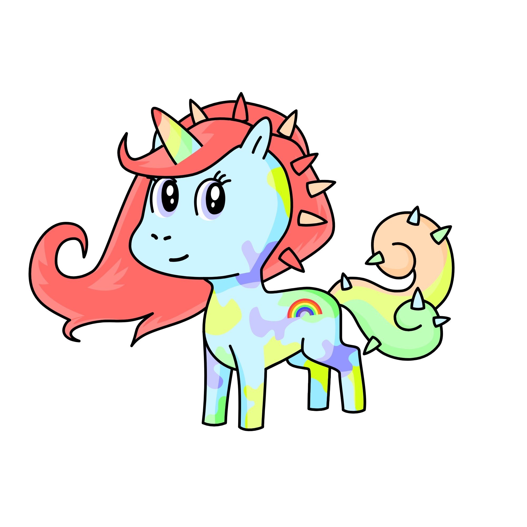 rainbow, the unicorn
