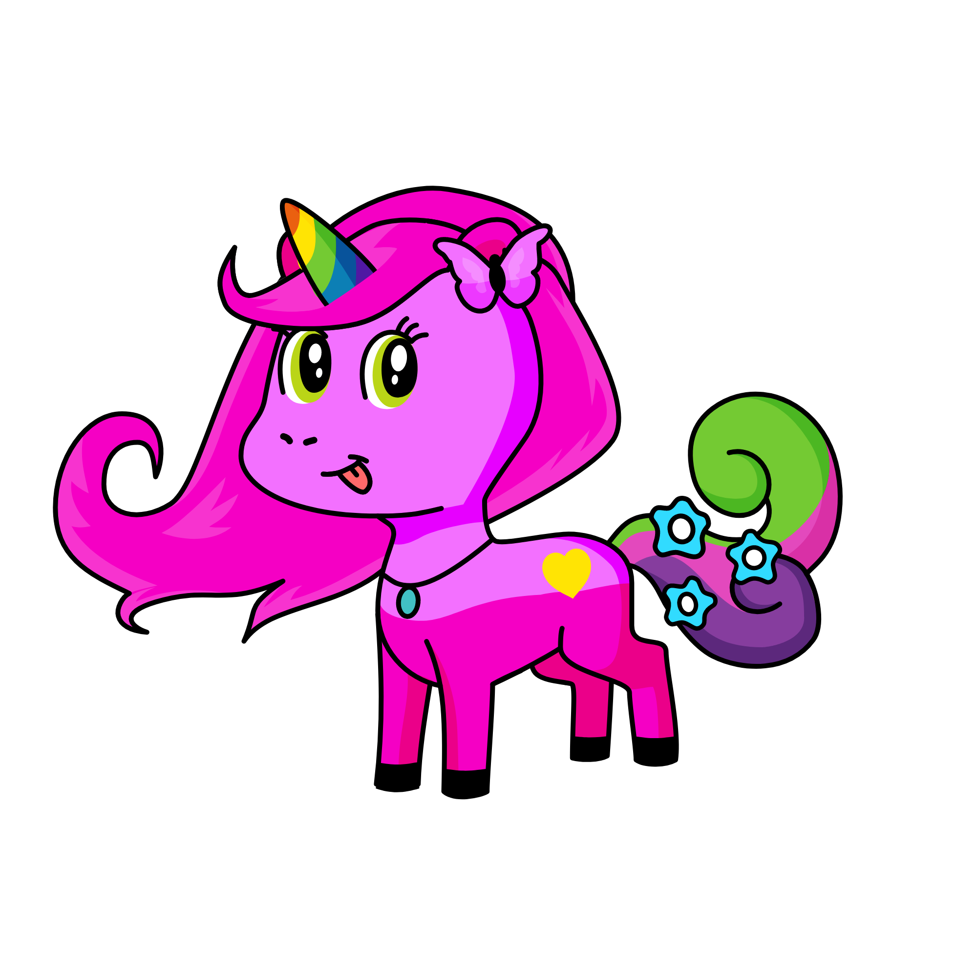 pink, the unicorn