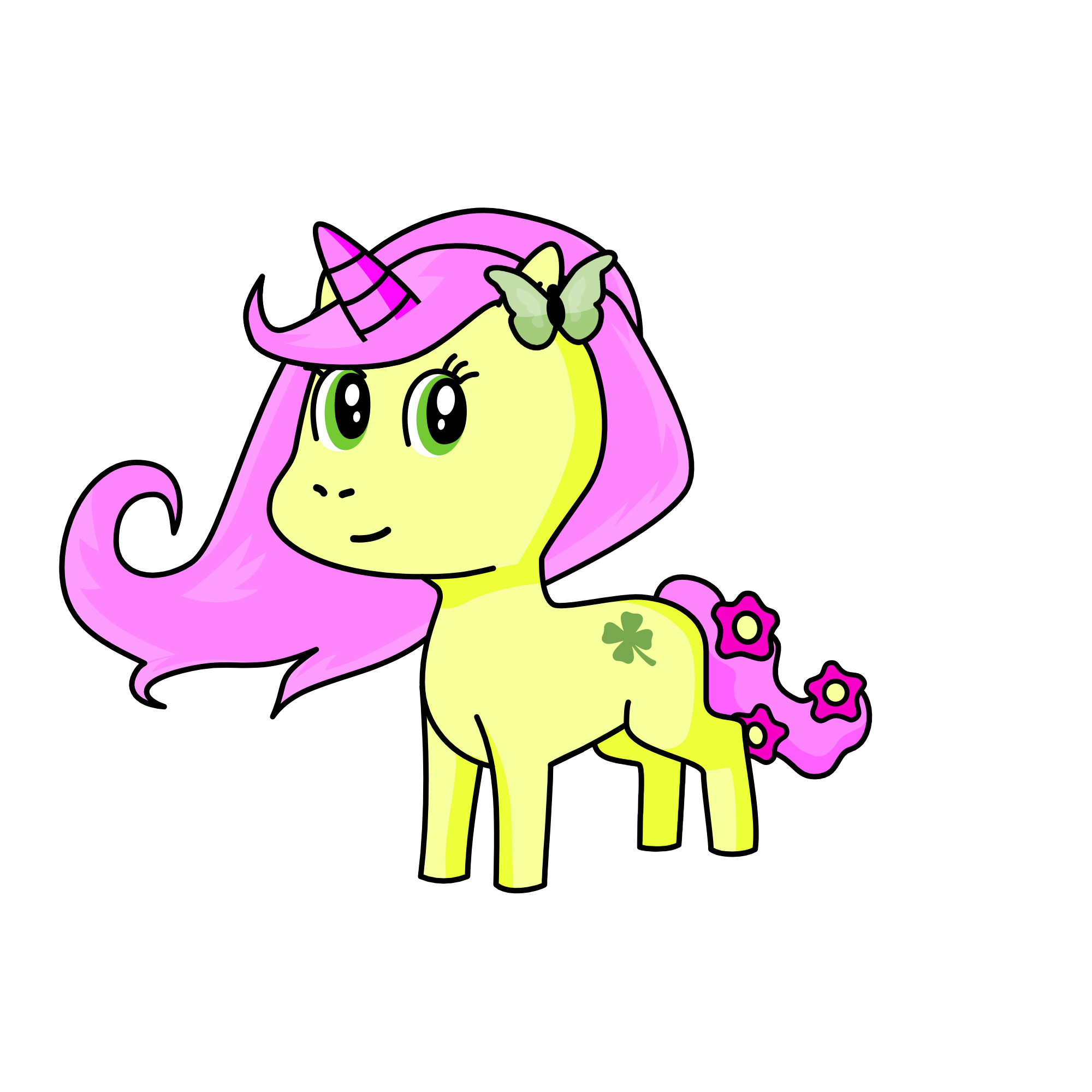 Fluttershy , the unicorn