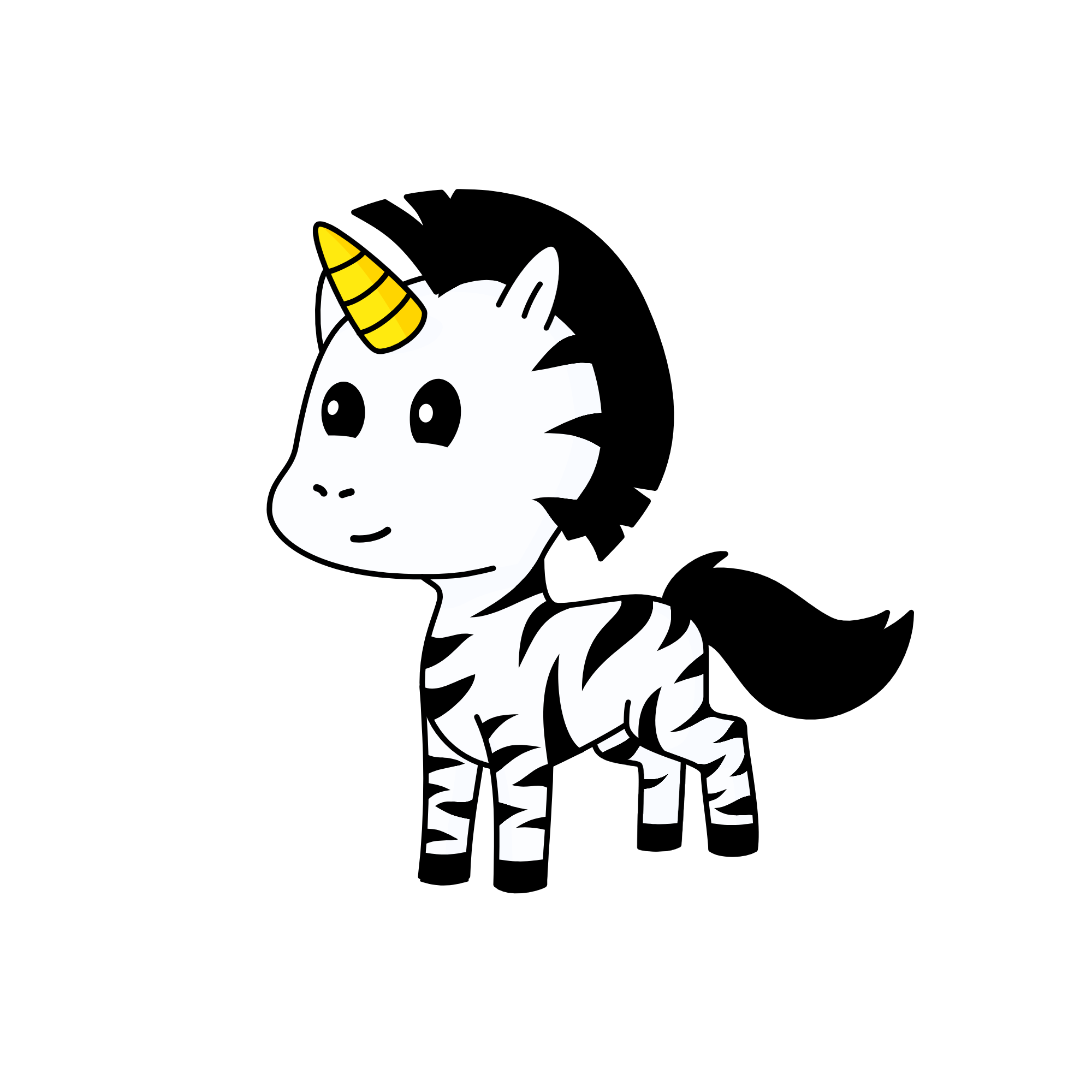 zebra , the unicorn