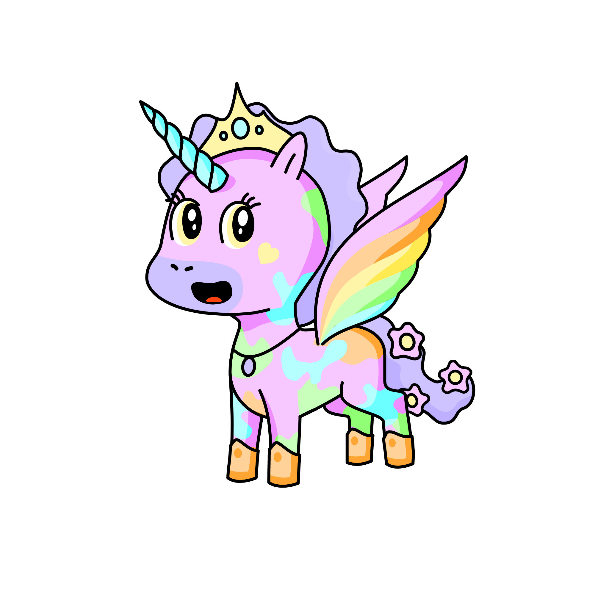 Pastel Pop Queen, the unicorn
