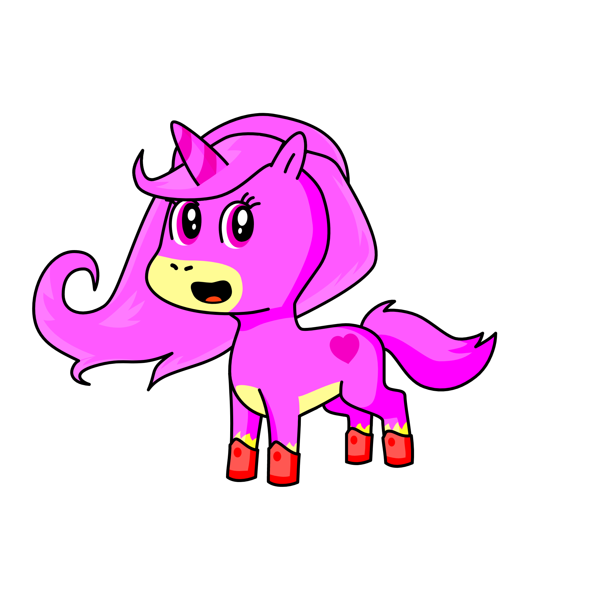 Amy rose, the unicorn