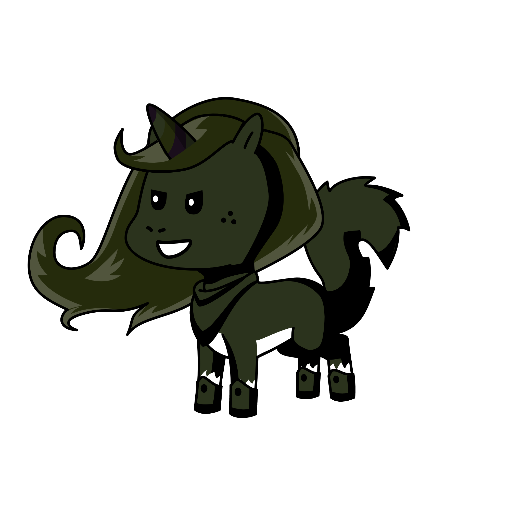 nigth girl, the unicorn