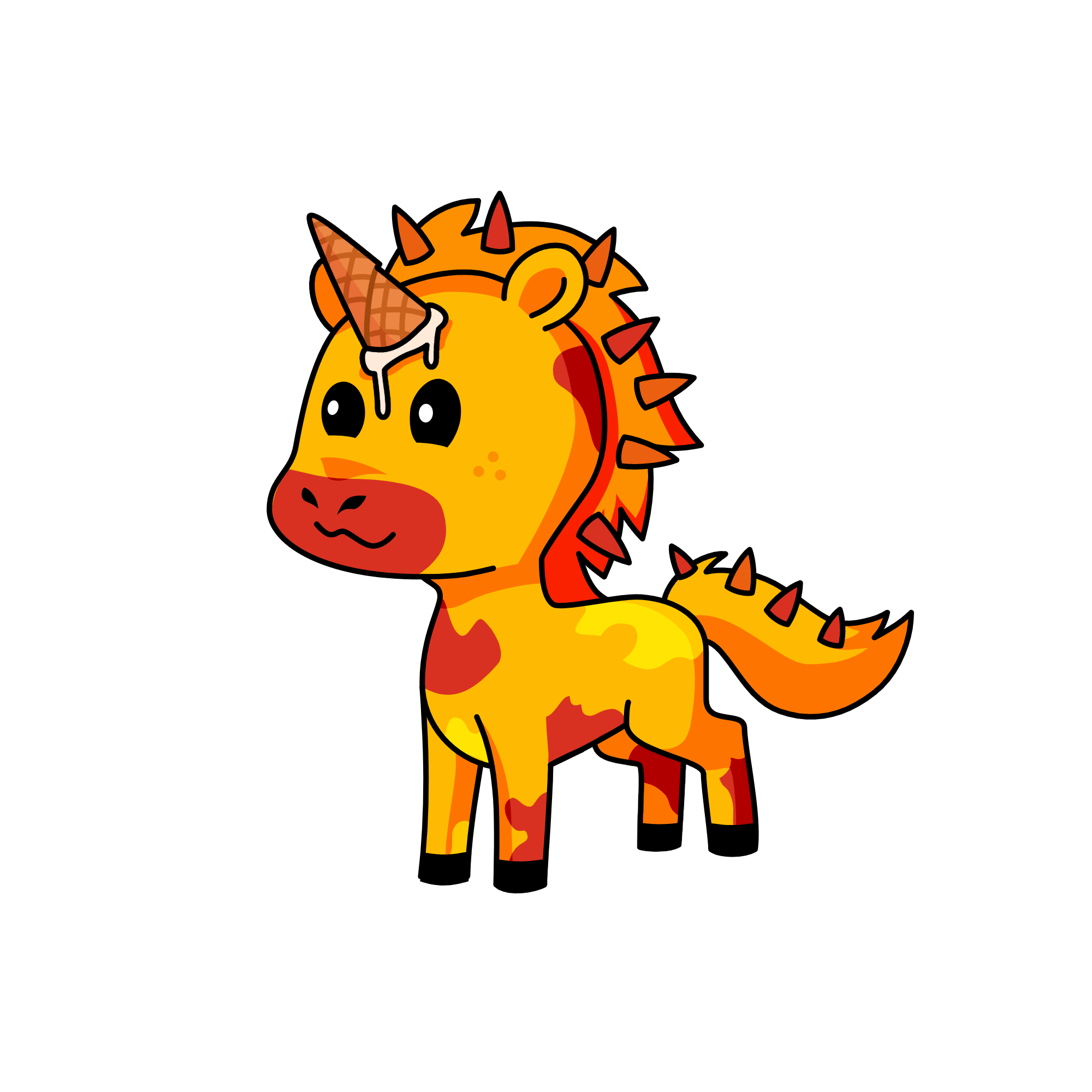 top, the unicorn