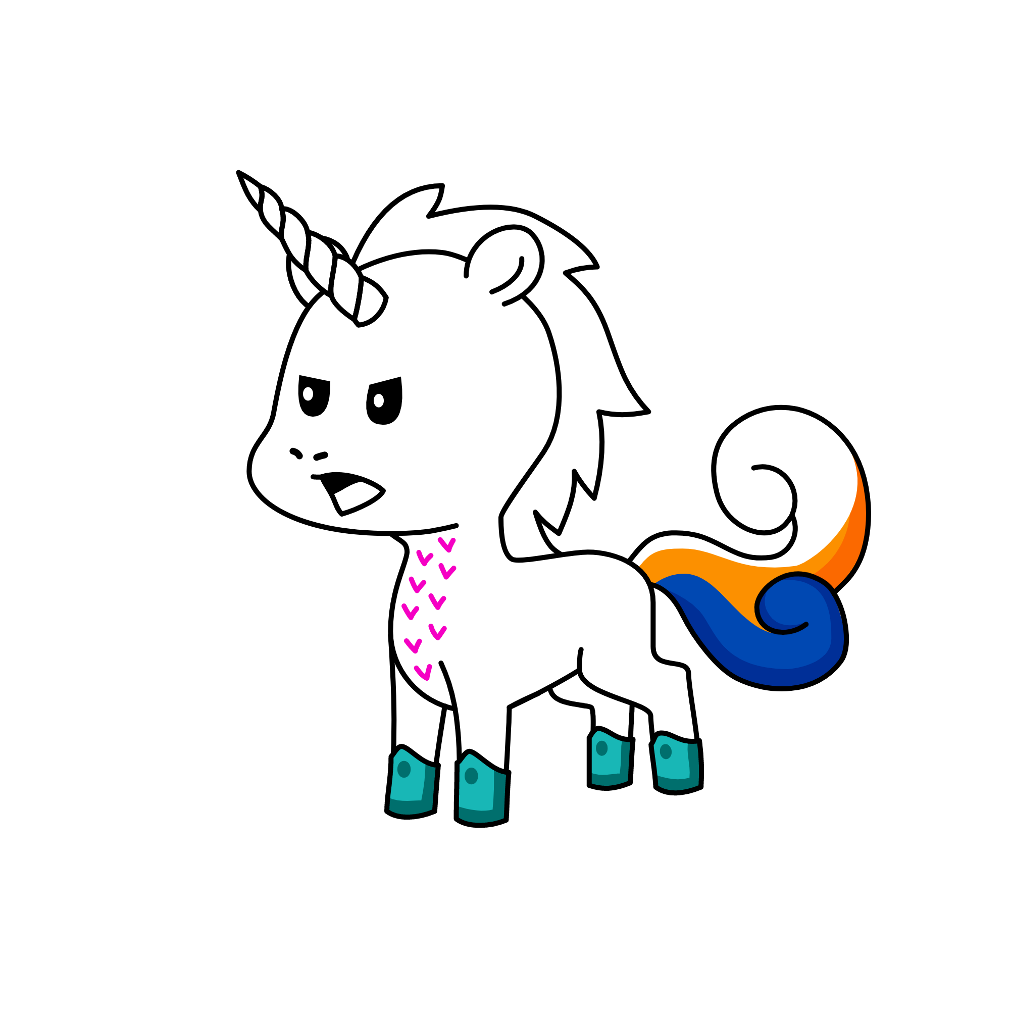 blank, the unicorn
