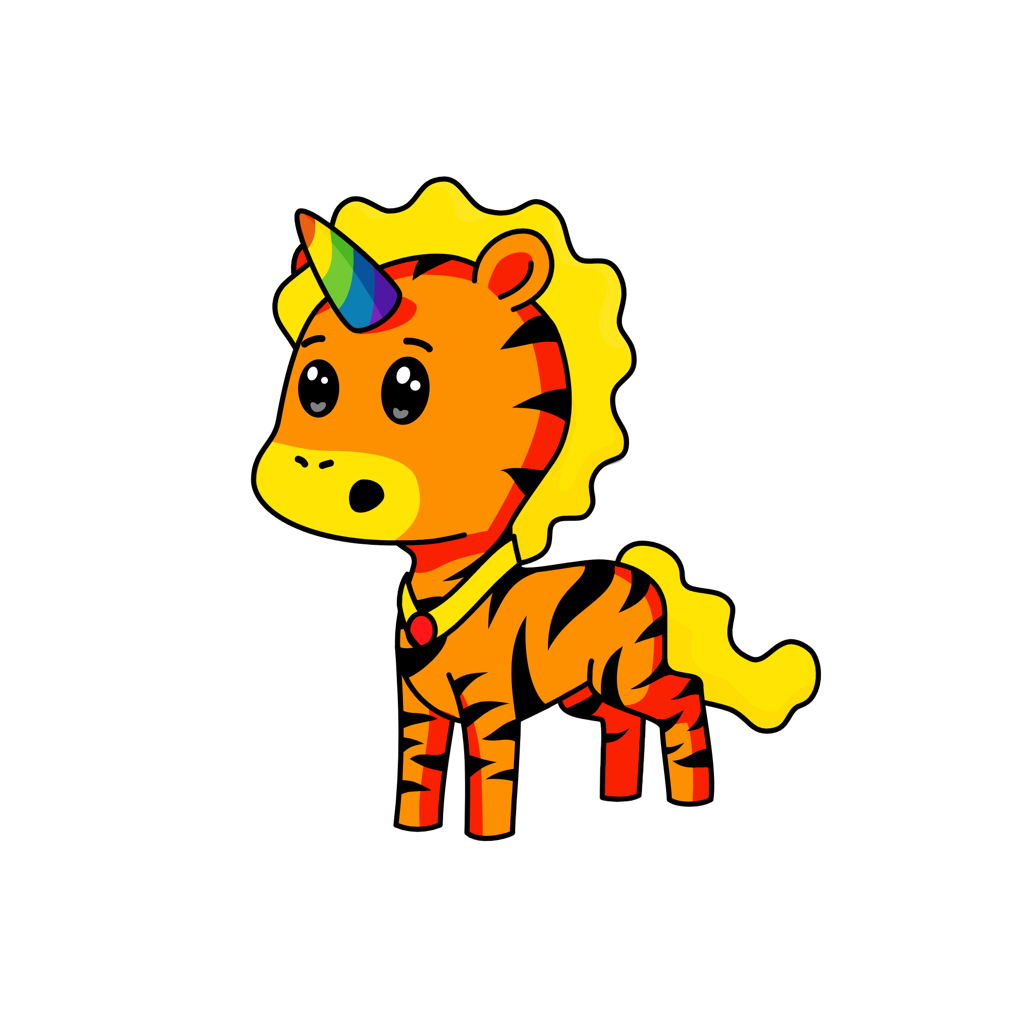 Sunny rainbow, the unicorn