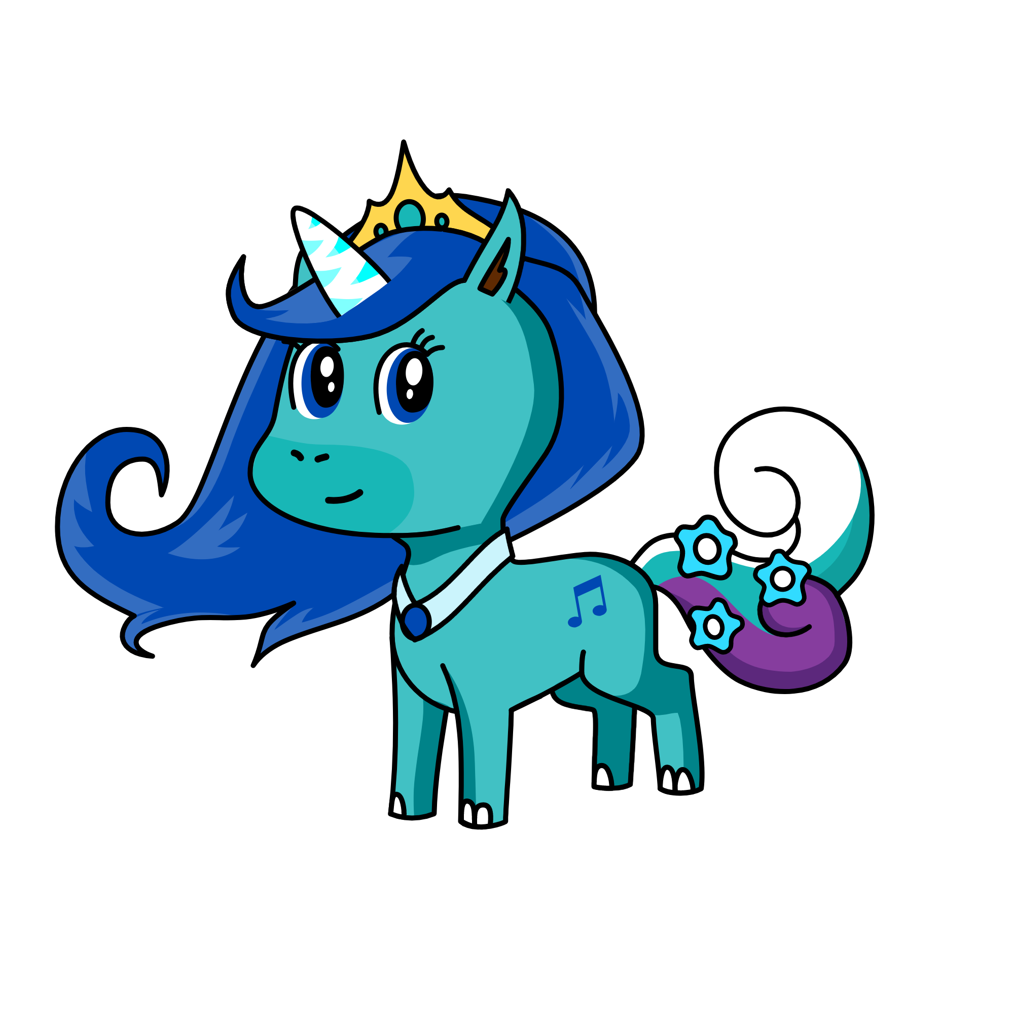 silver snow, the unicorn
