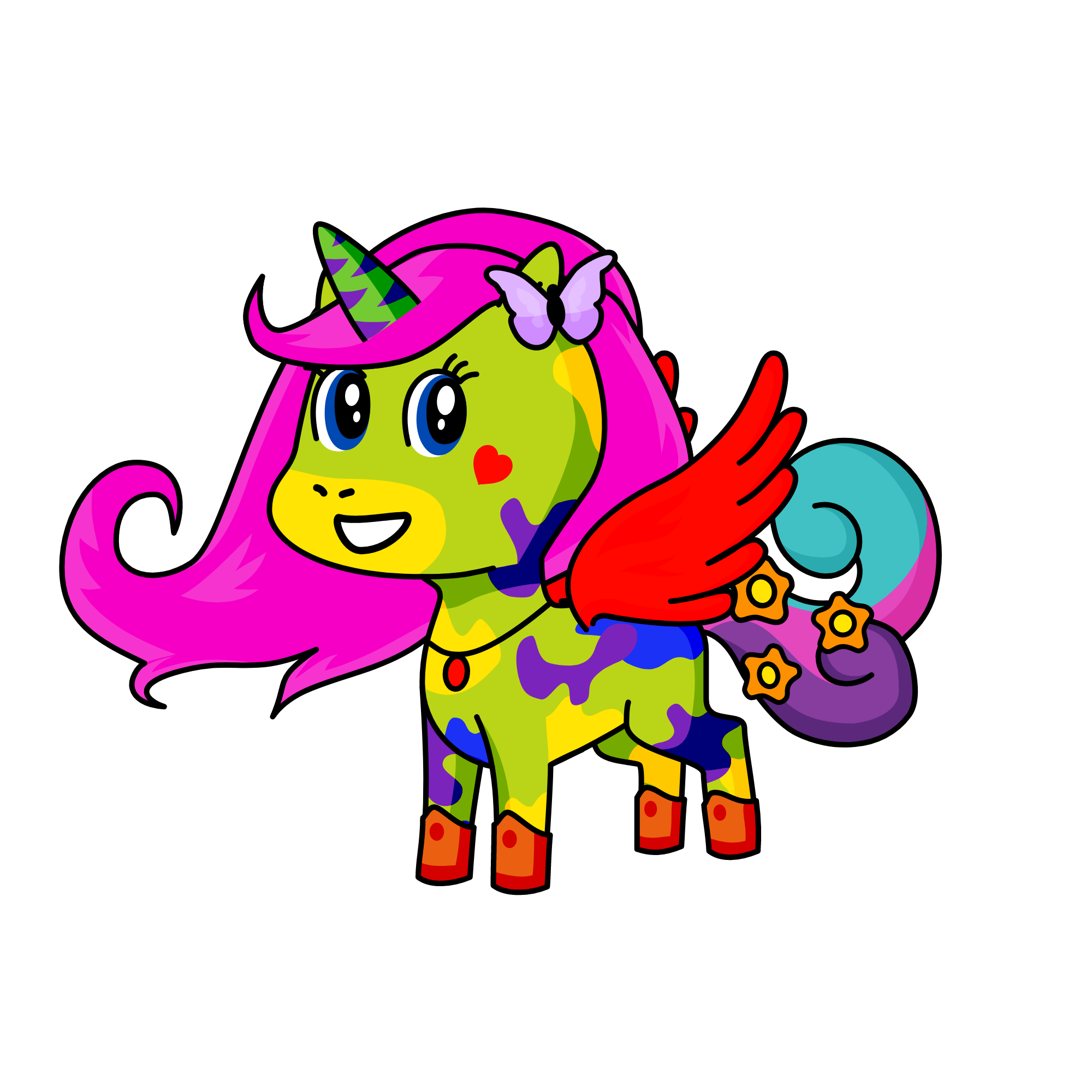Spring, the unicorn