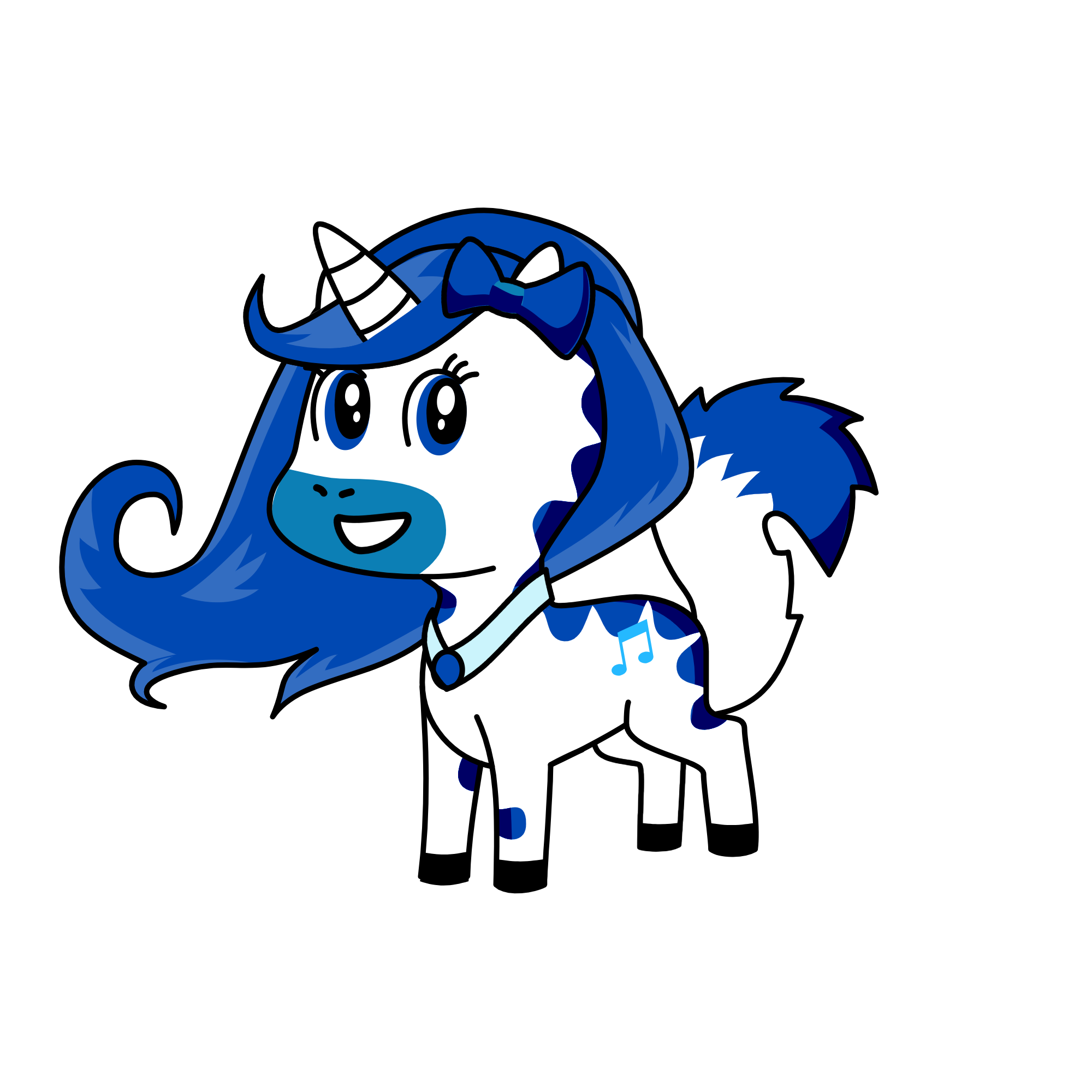 Winter, the unicorn