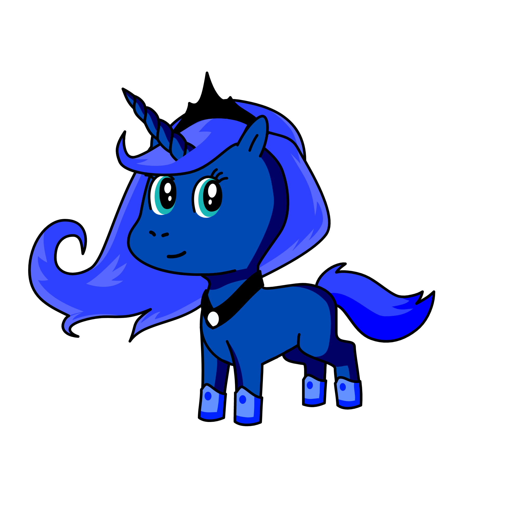 Princess Luna, raiser of the moon , the unicorn