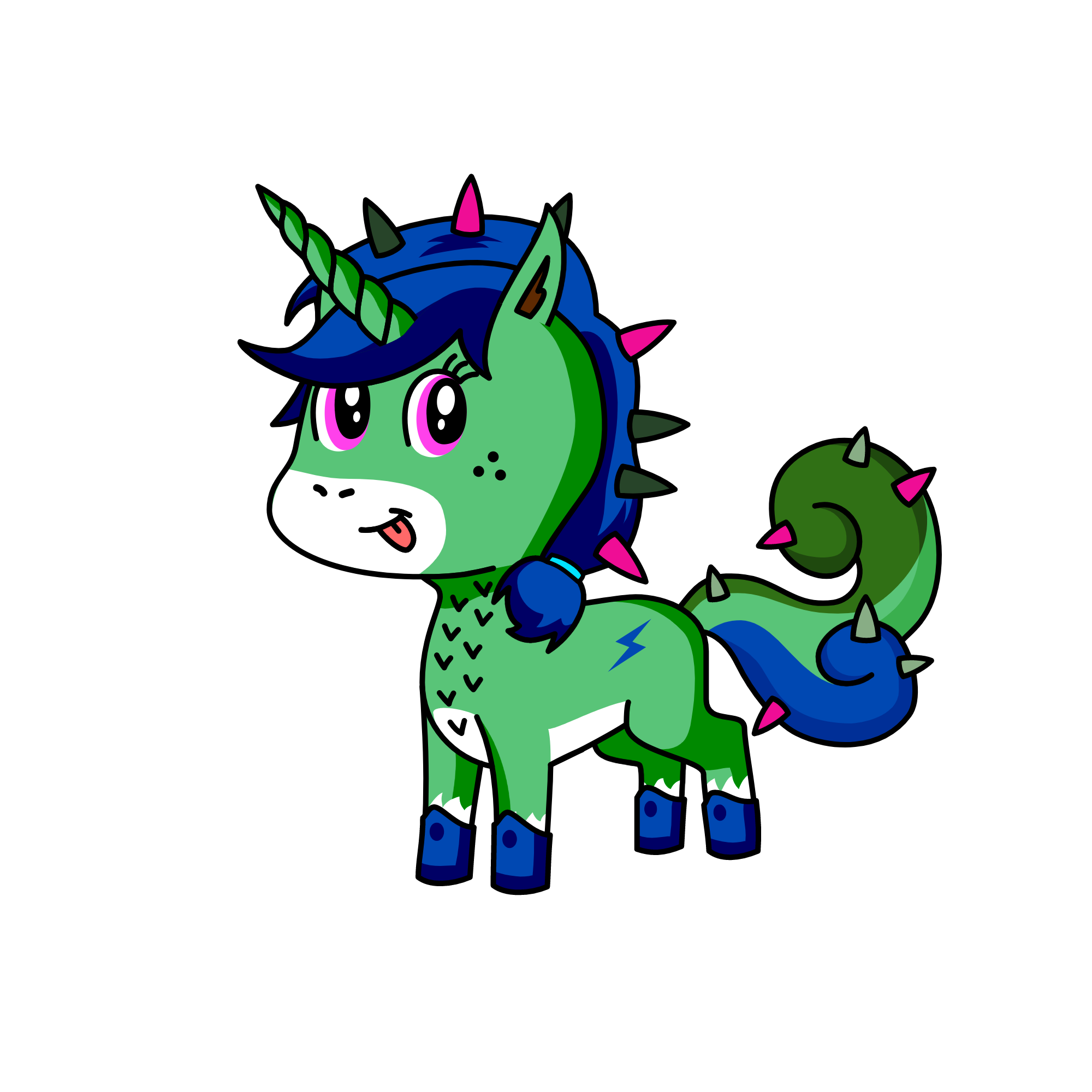 Zombie Queen, the unicorn