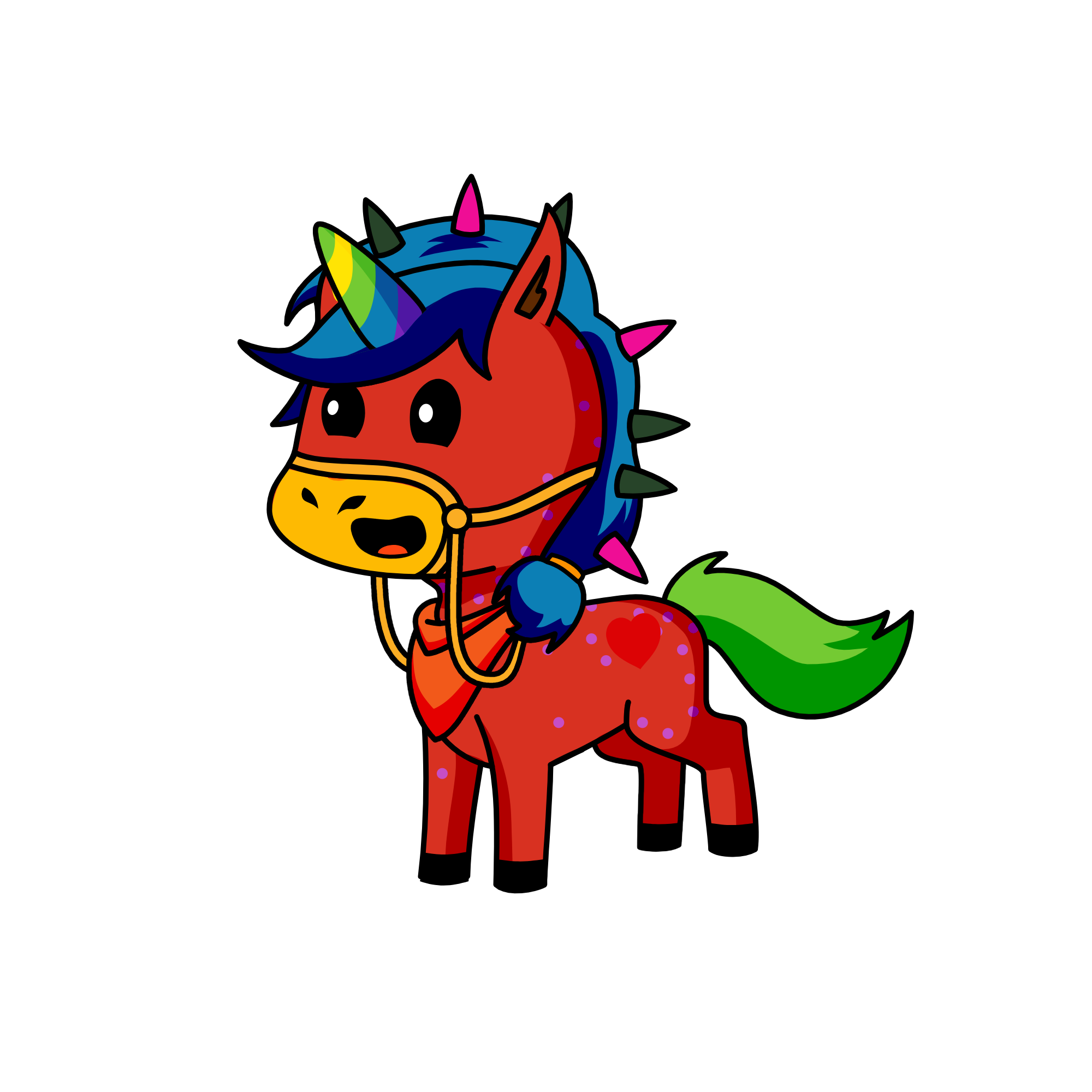Spiky, the unicorn