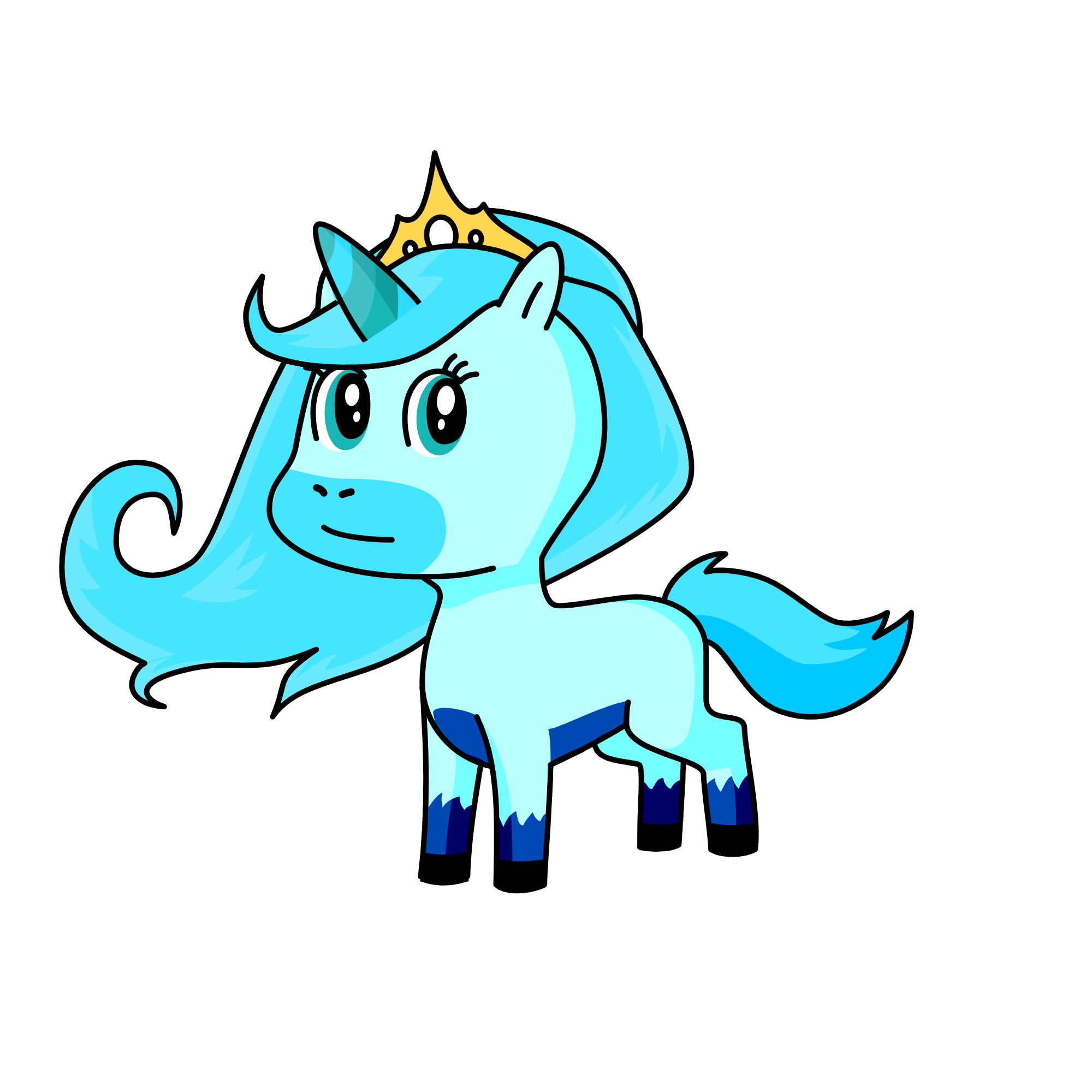 ice queen, the unicorn