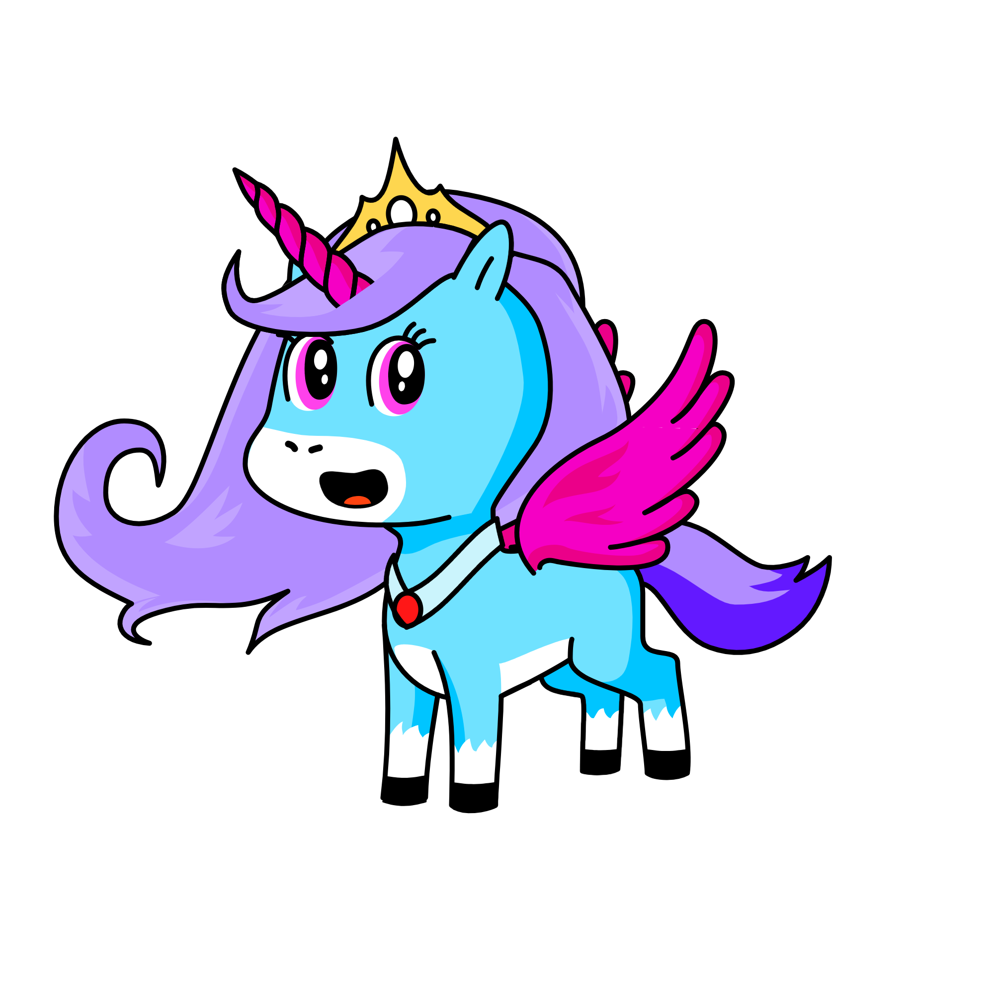 princess; catinia, the unicorn