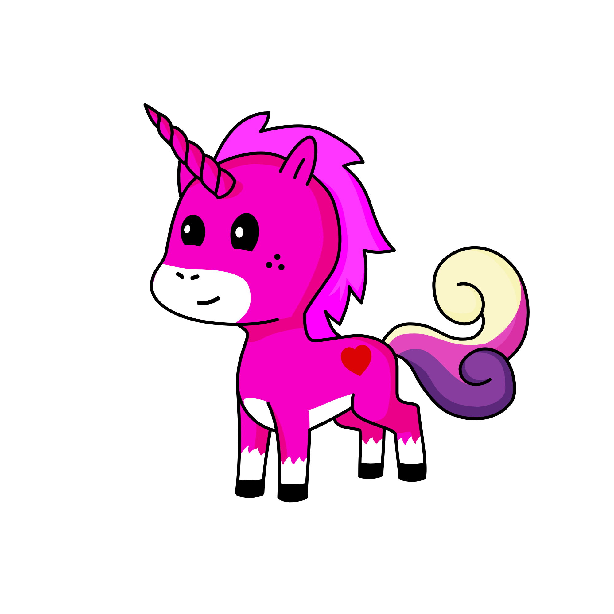 pink unicorn, the unicorn