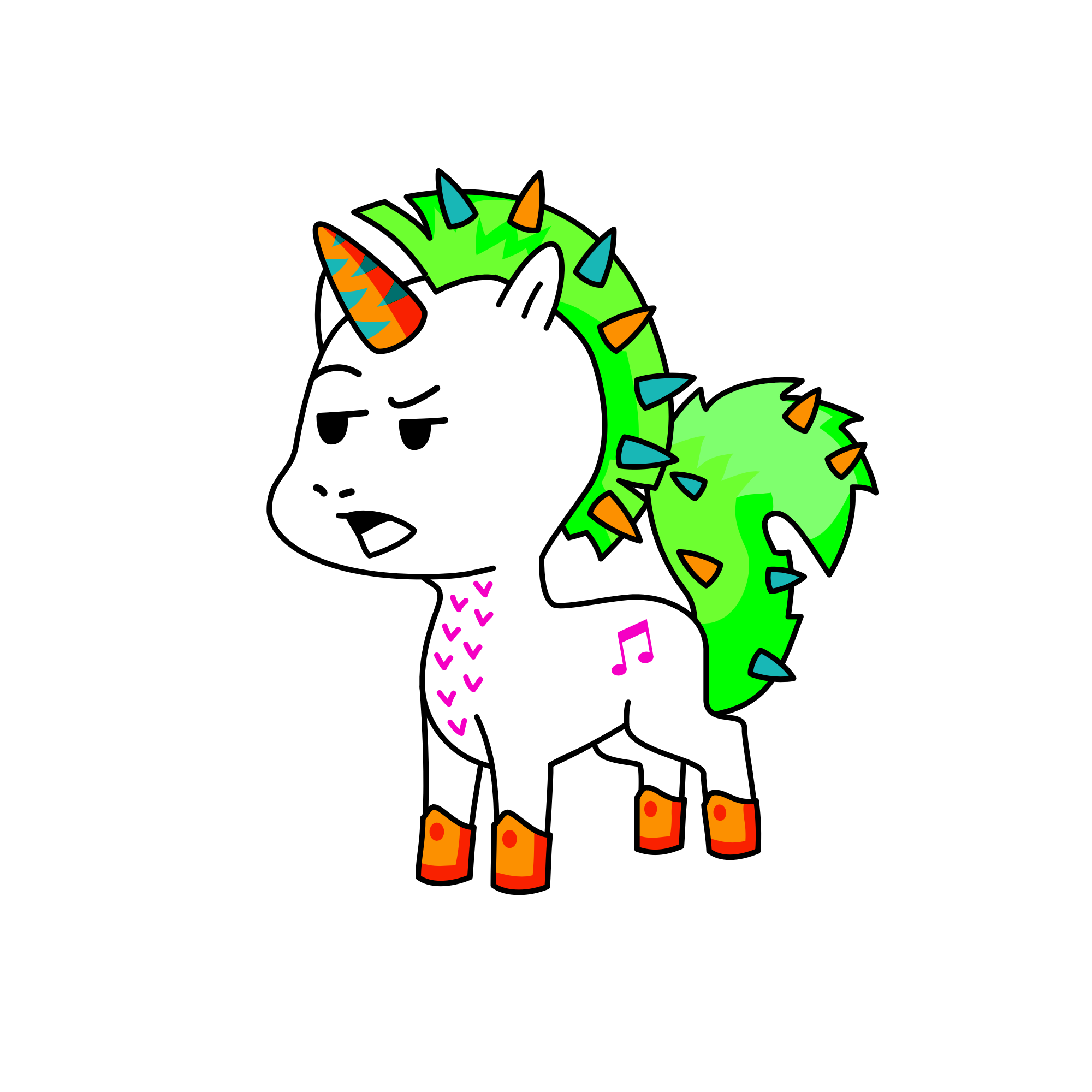 Rock ‘n roll, the unicorn