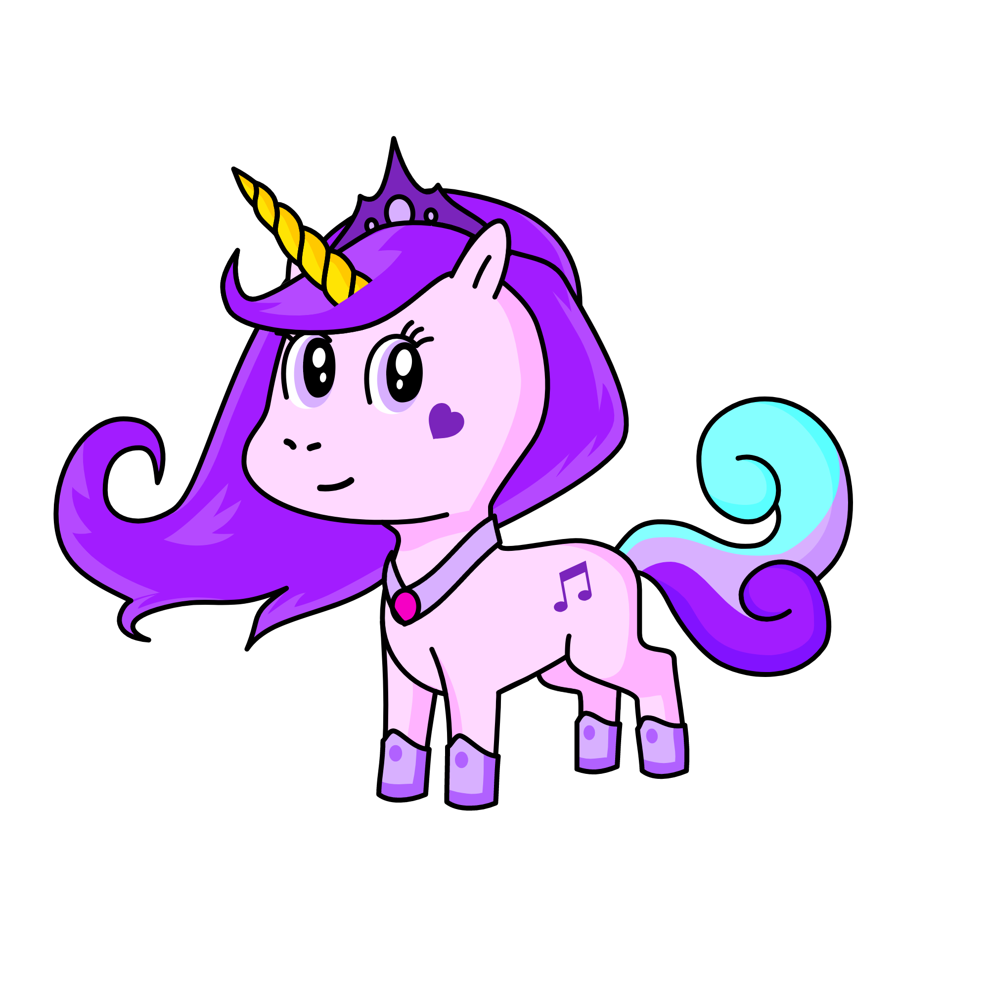 Melody, the unicorn
