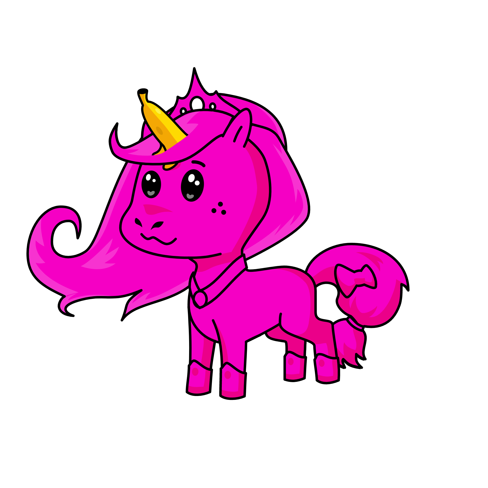 pinky garbage, the unicorn