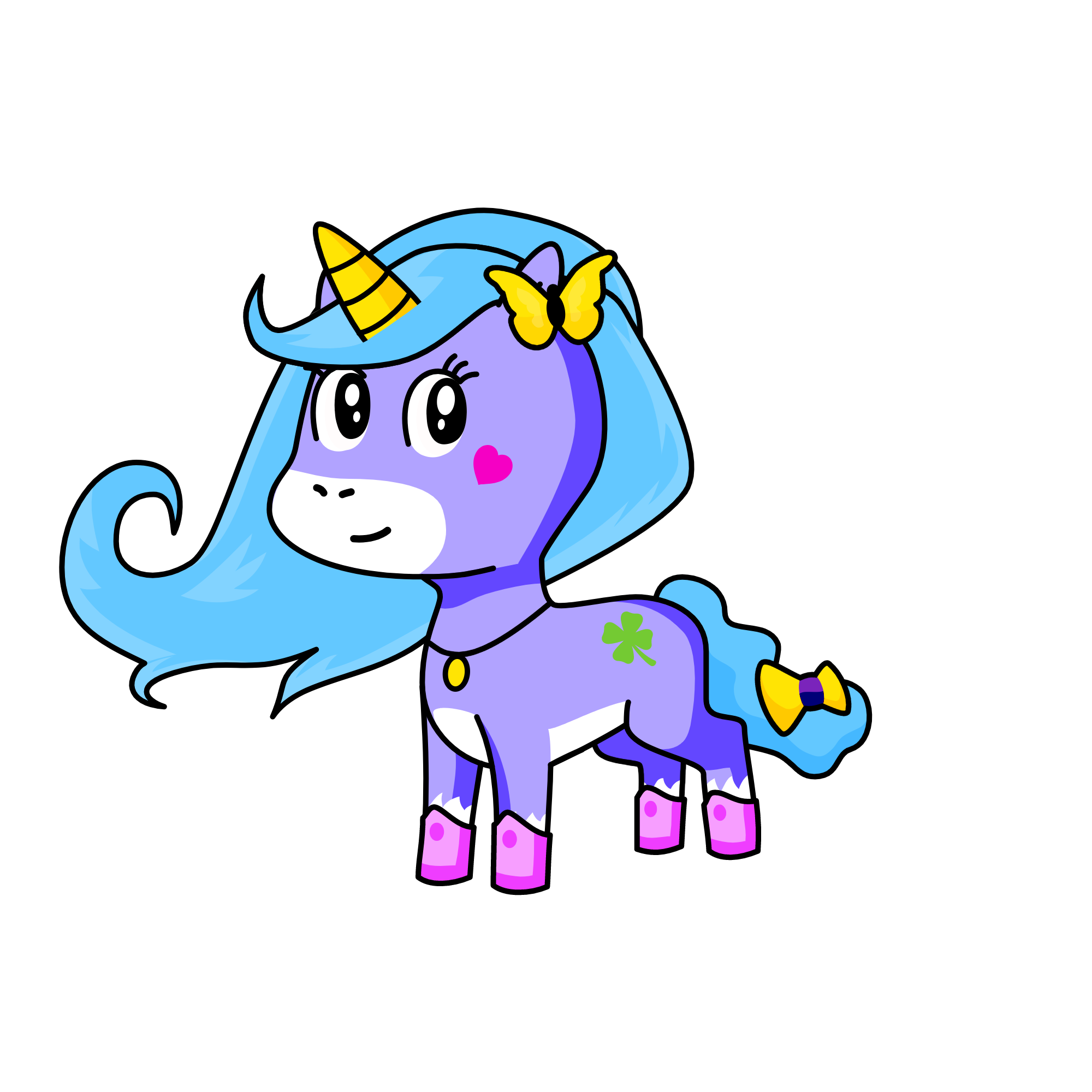 Rainbow, the unicorn