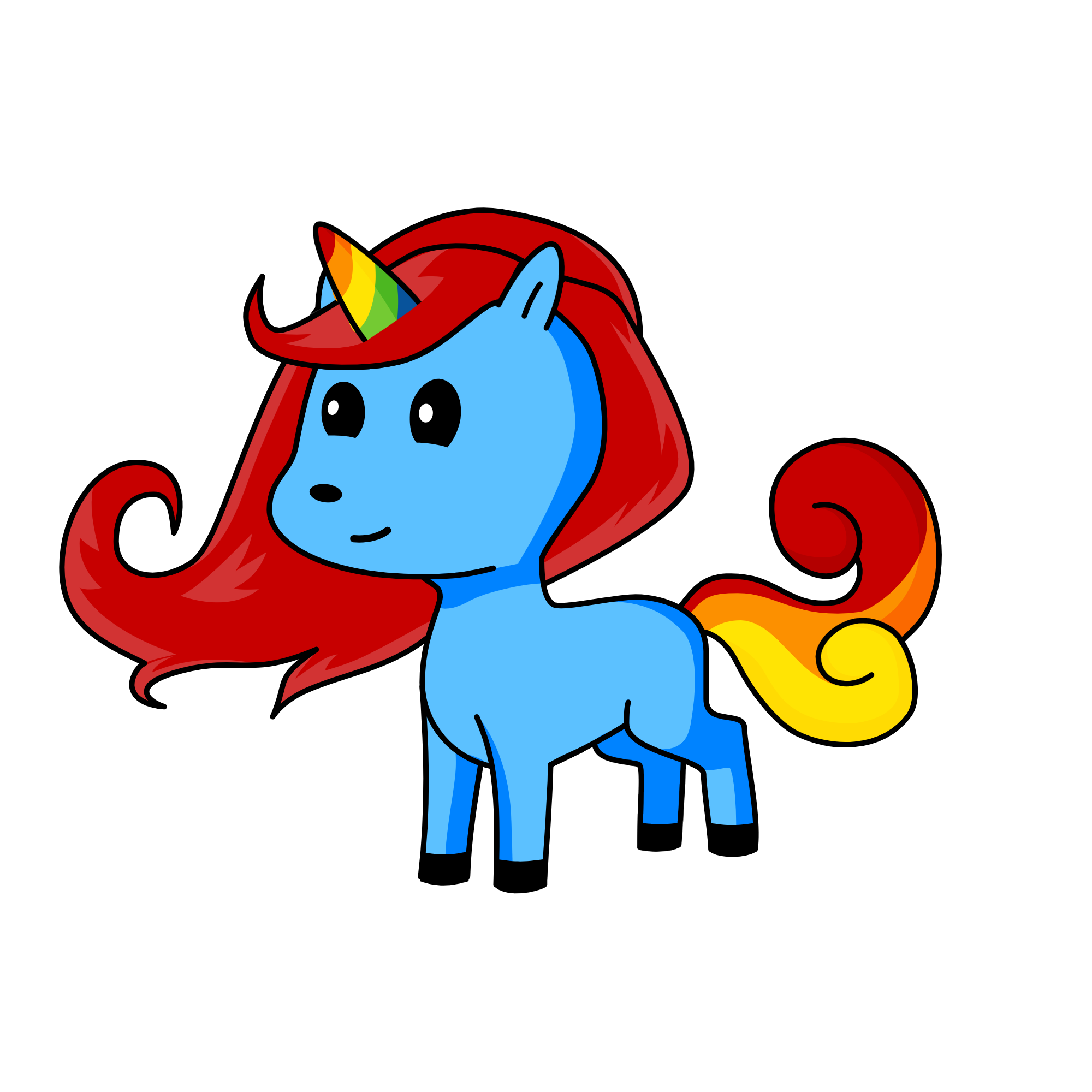 rainow dash, the unicorn