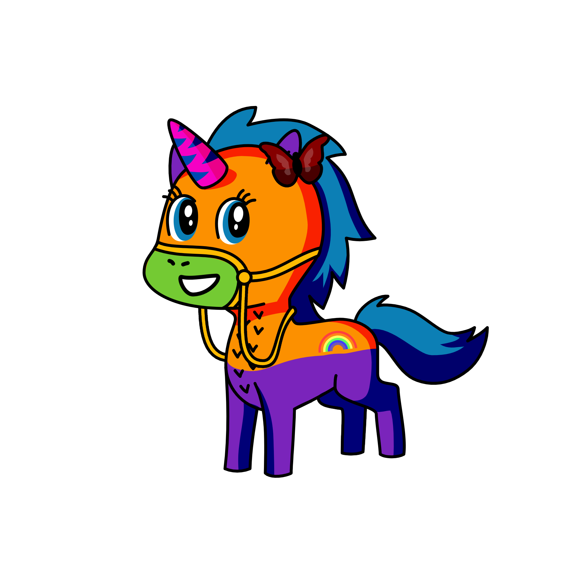 RAINBOW, the unicorn