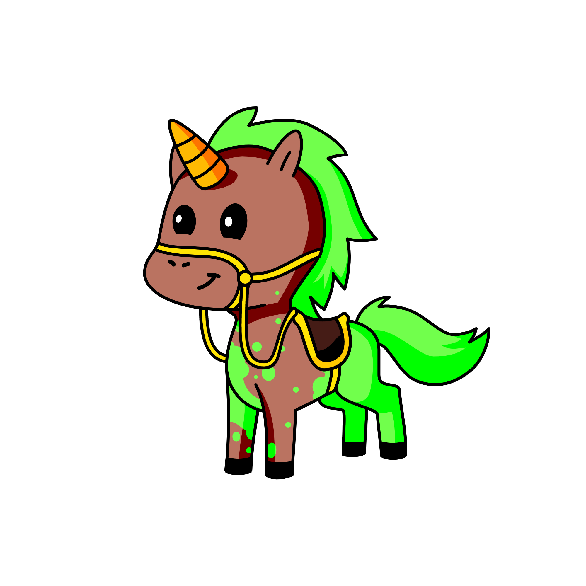 horse, the unicorn