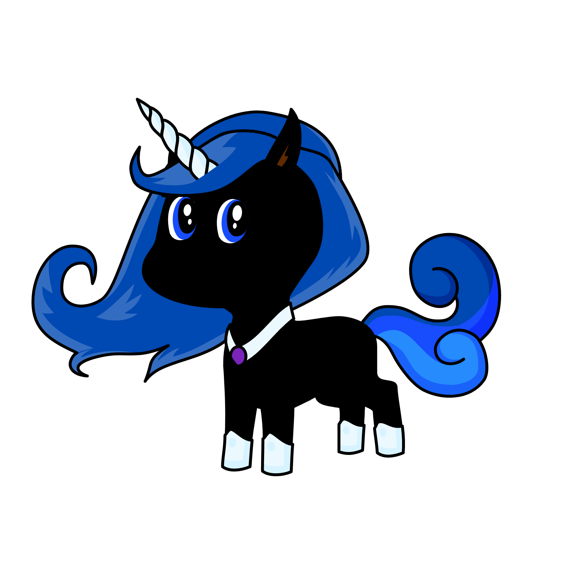 Queen Saphira, the unicorn