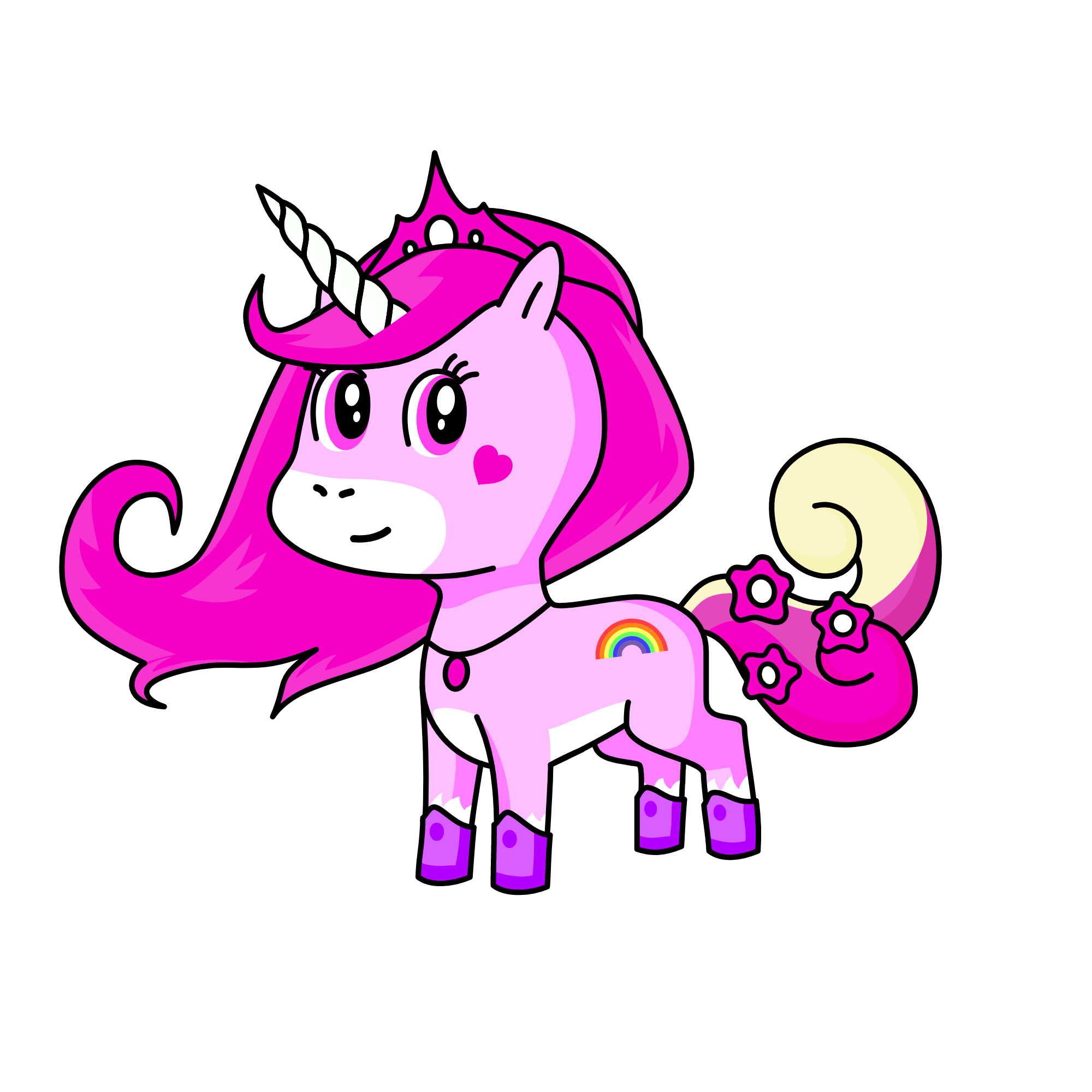 love heart, the unicorn