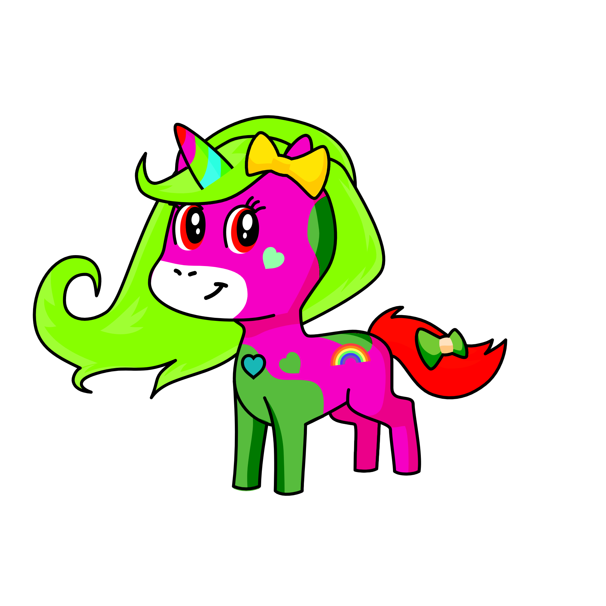 rainbow sparkle the awesome, the unicorn
