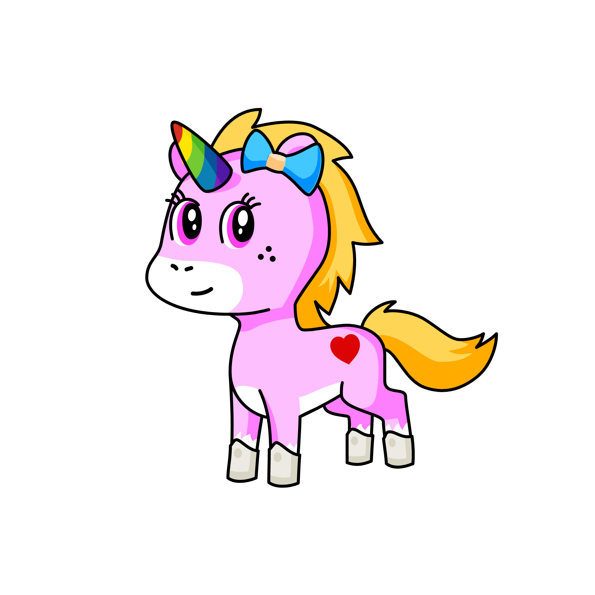 Pinky, the unicorn