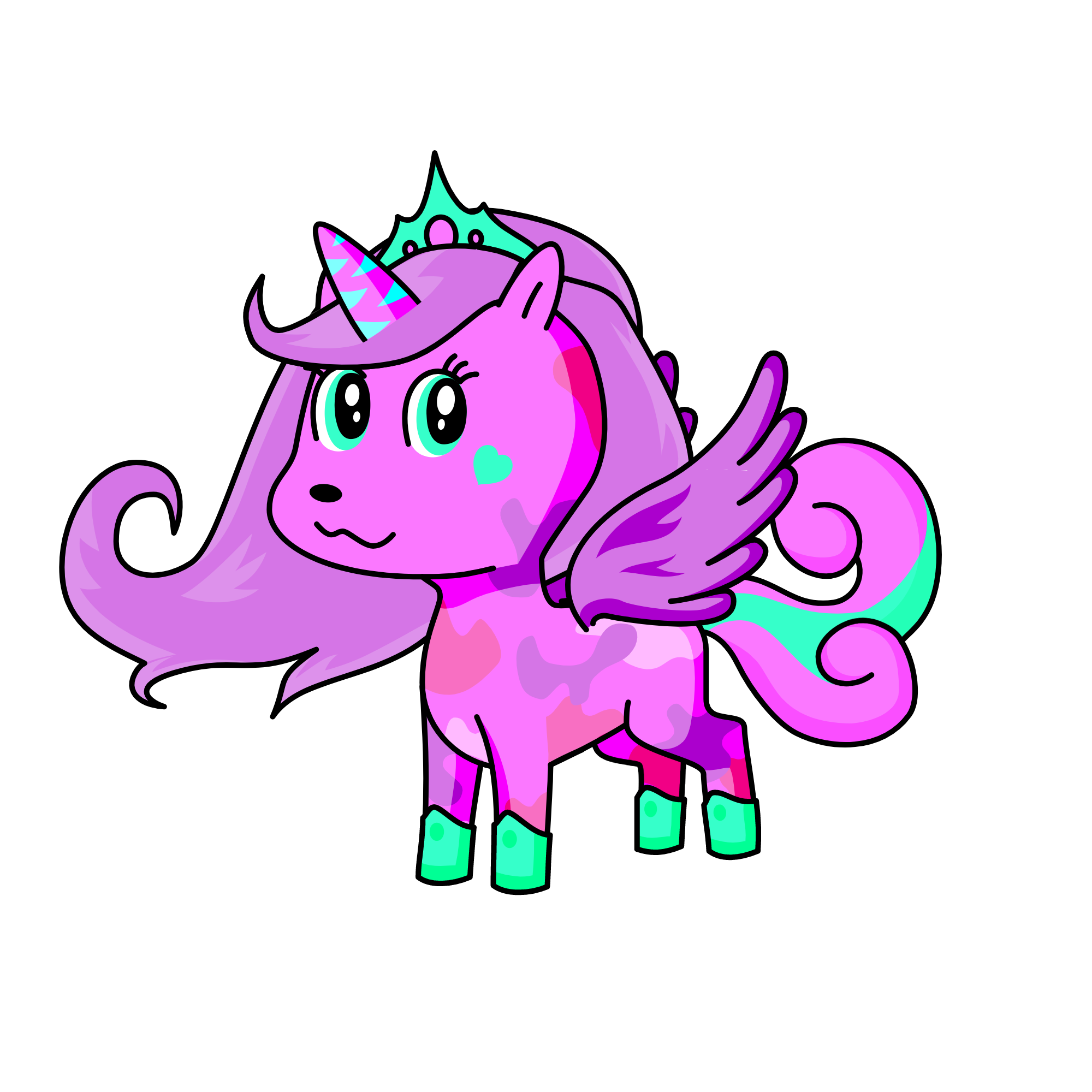 Cotton candy, the unicorn