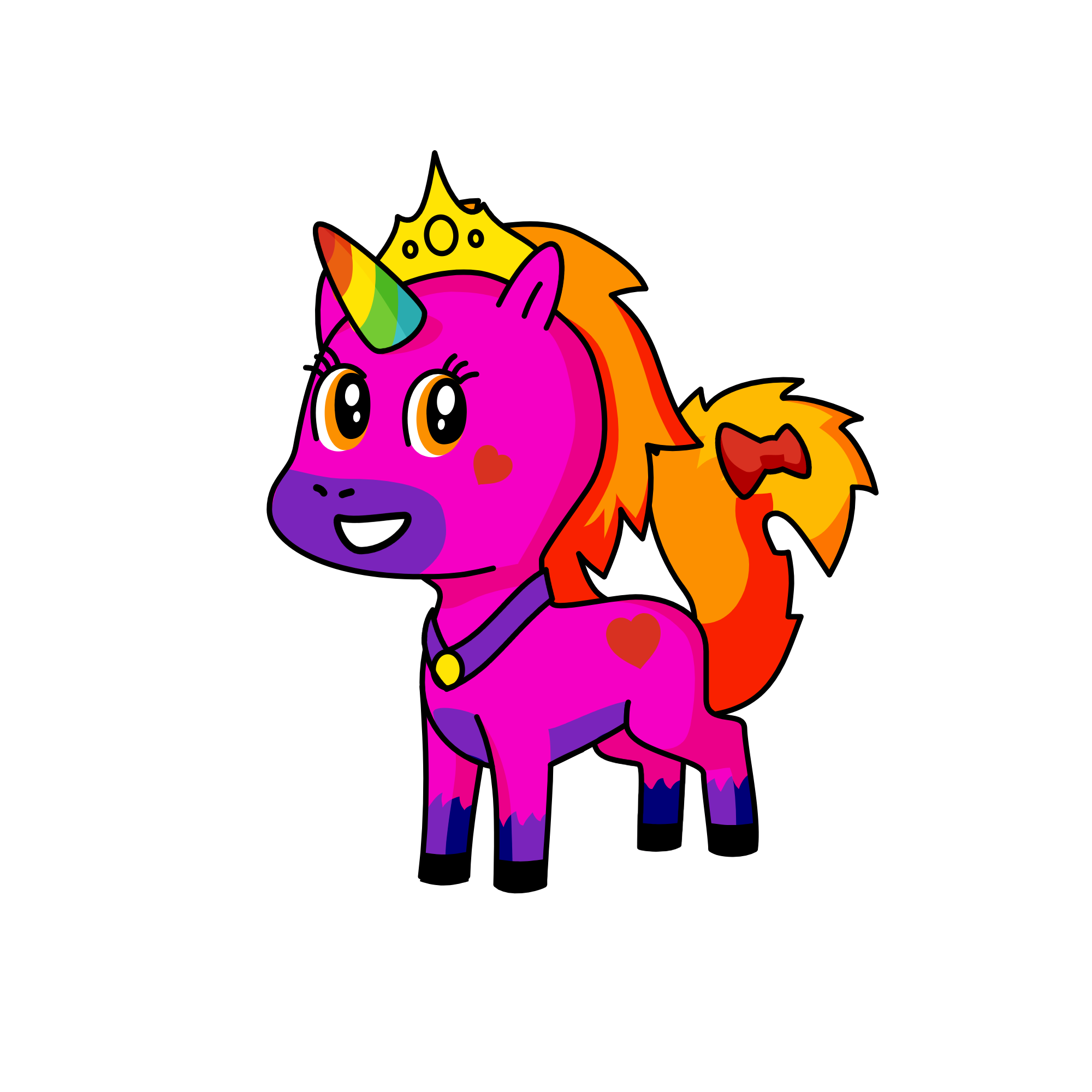 Princess foxy, the unicorn