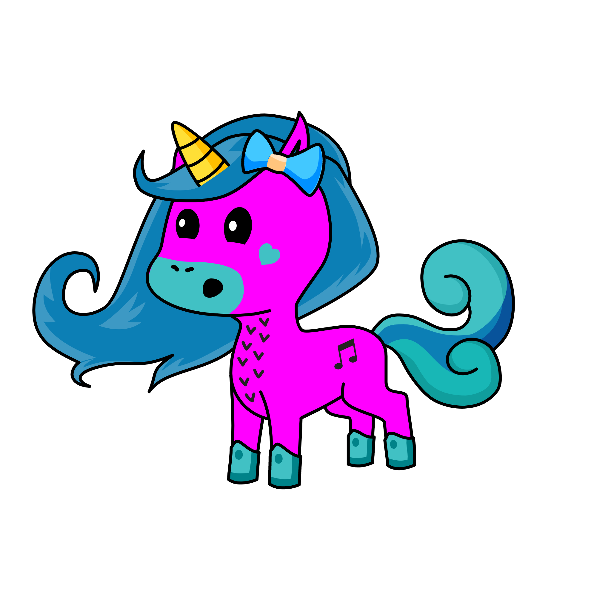 Cotton candy jazzy, the unicorn