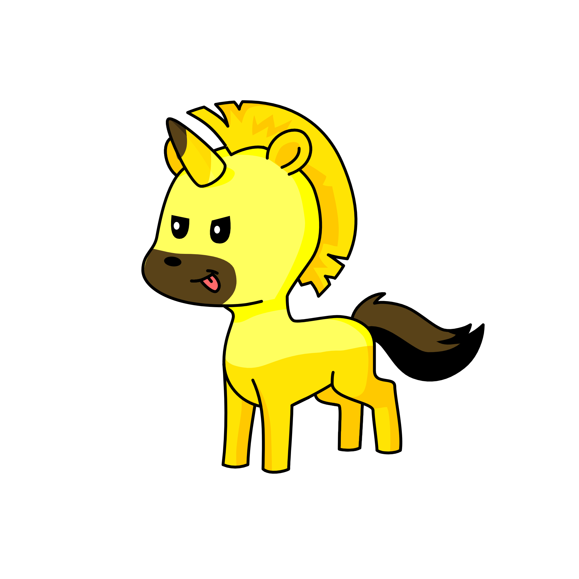 Oi e a oma~ banana!, the unicorn