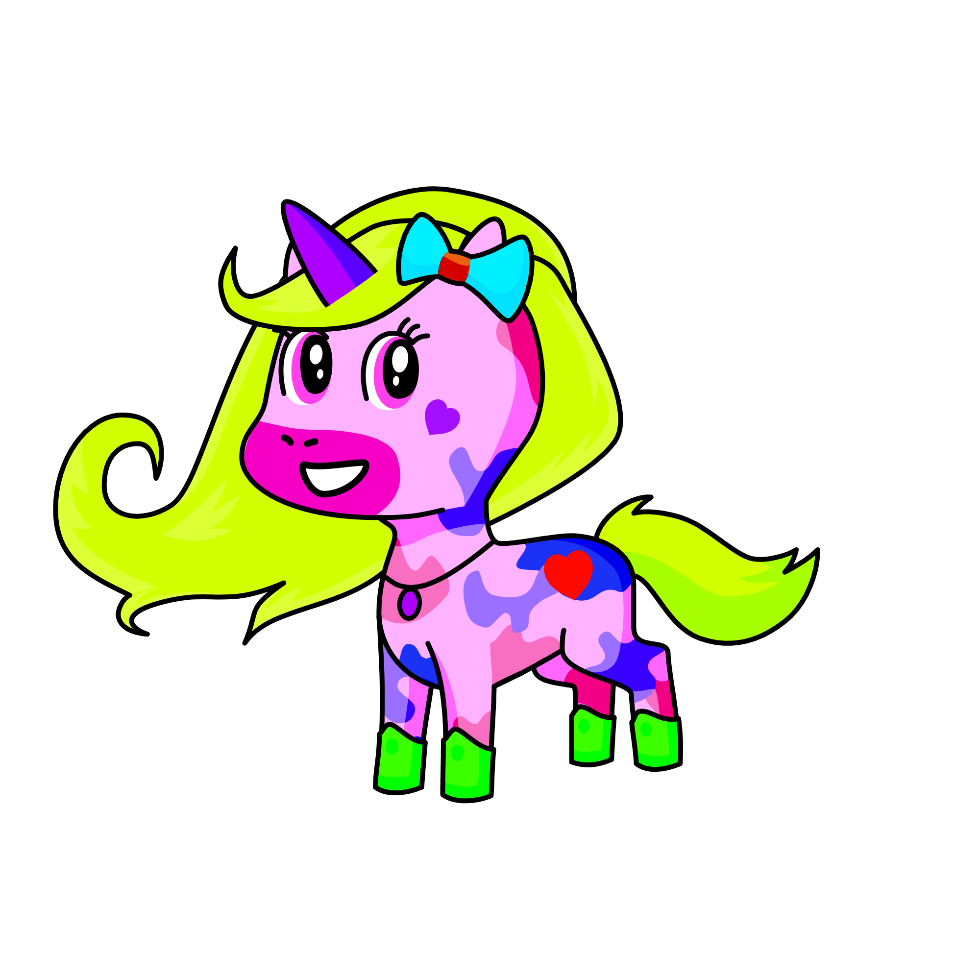 Pastel Girl, the unicorn