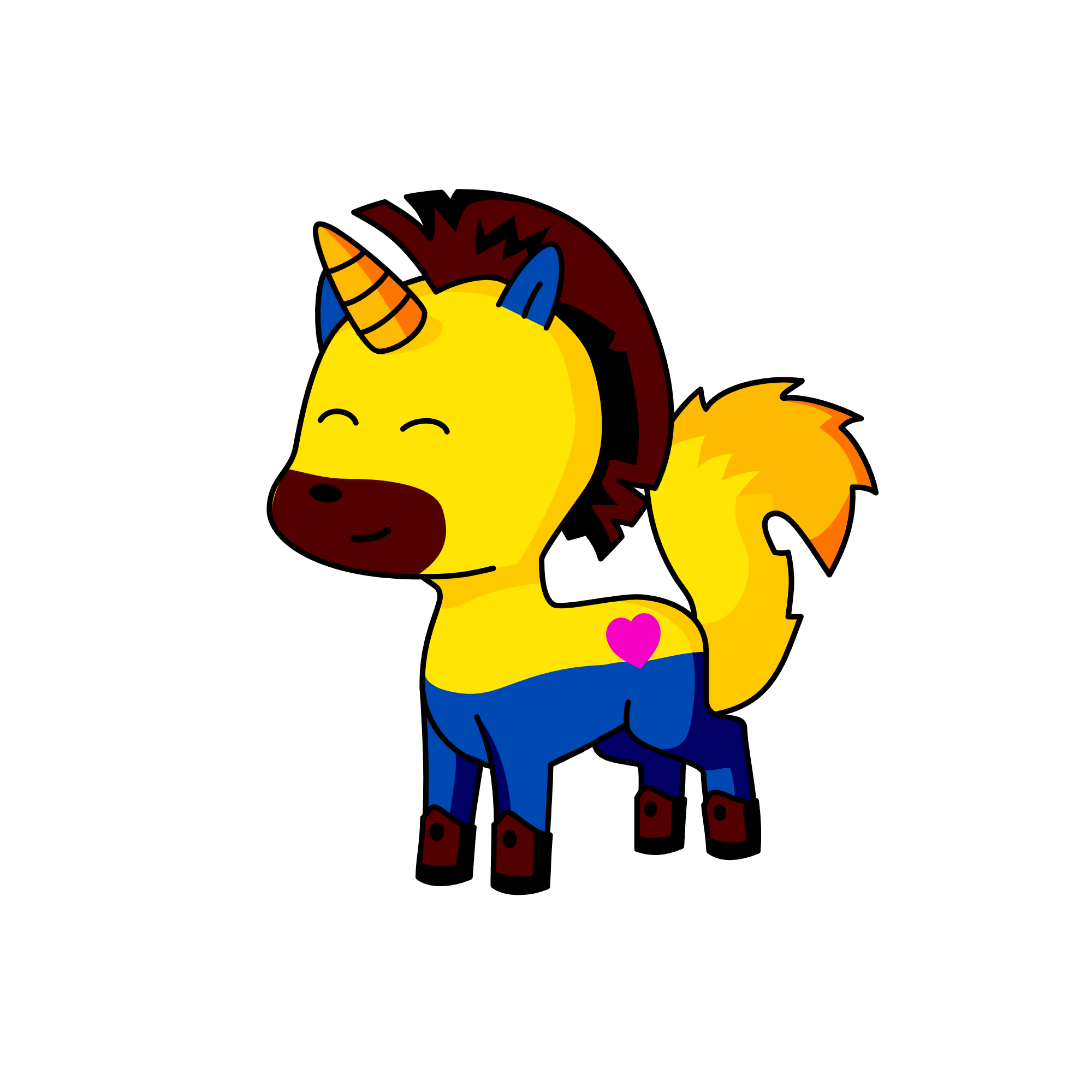 Joseph (4th grader at SJS), the unicorn
