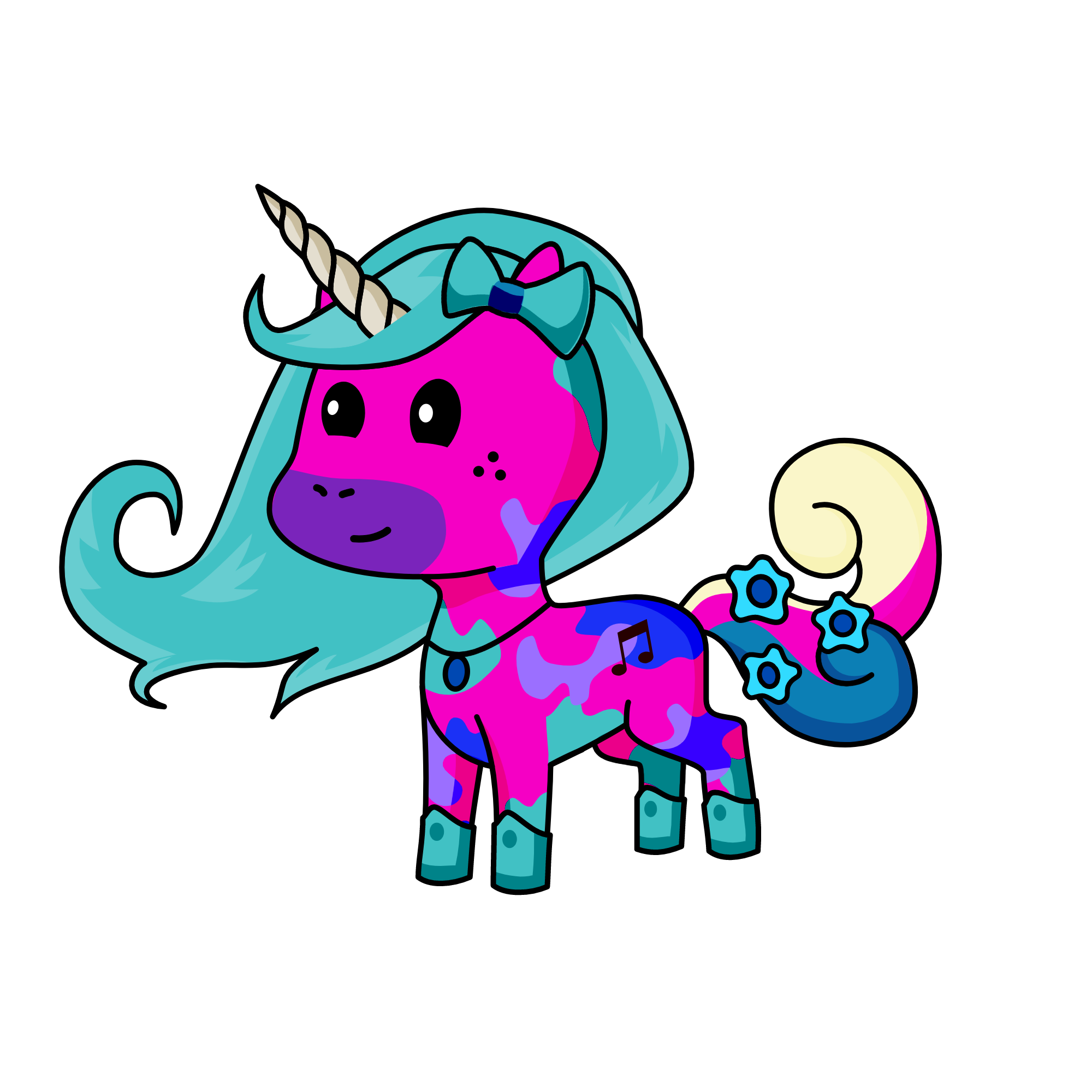 candy cloud, the unicorn