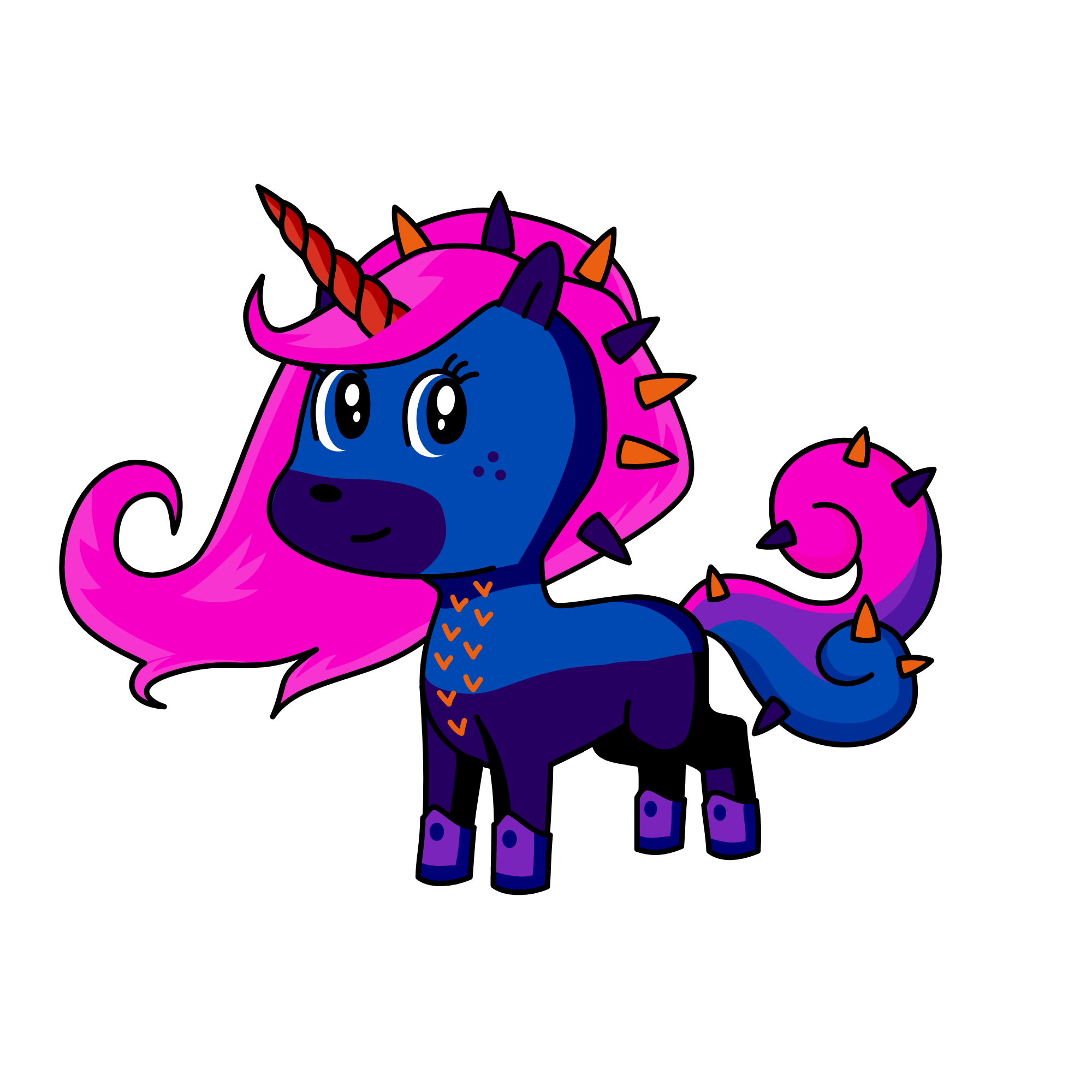 Queen Thorn, the unicorn