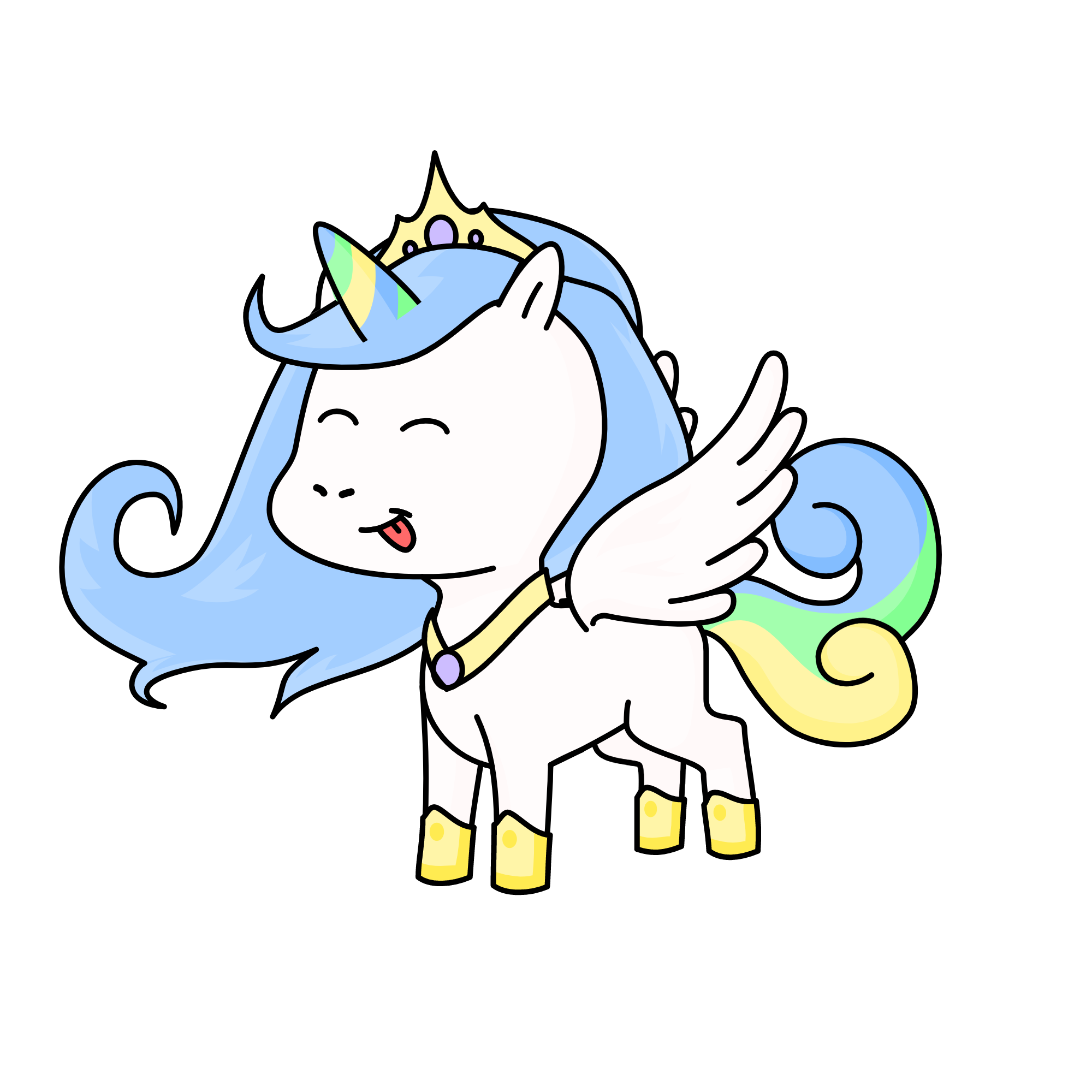 FAKE princess celestia , the unicorn