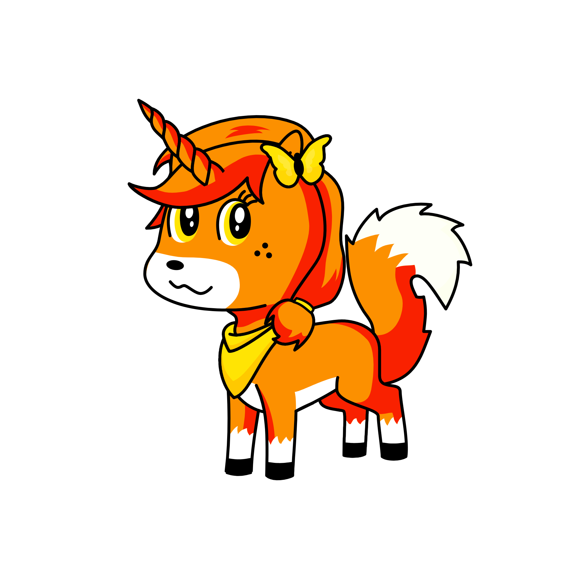 janie the foxicorn, the unicorn
