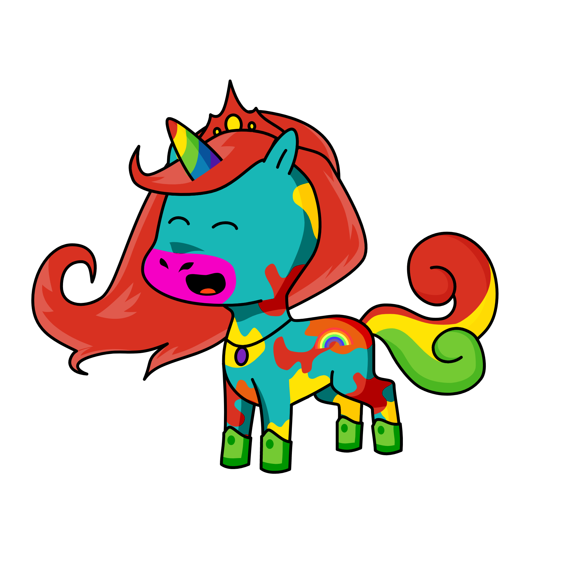 fluufy, the unicorn