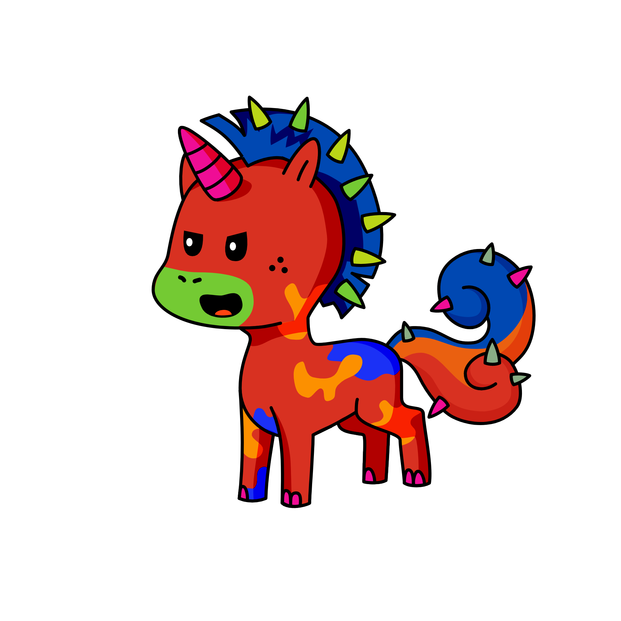 Snackysaurus, the unicorn